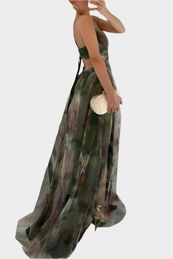 Elegantní Maxi Šaty Luxusní Kolekce Exkluzivní Design