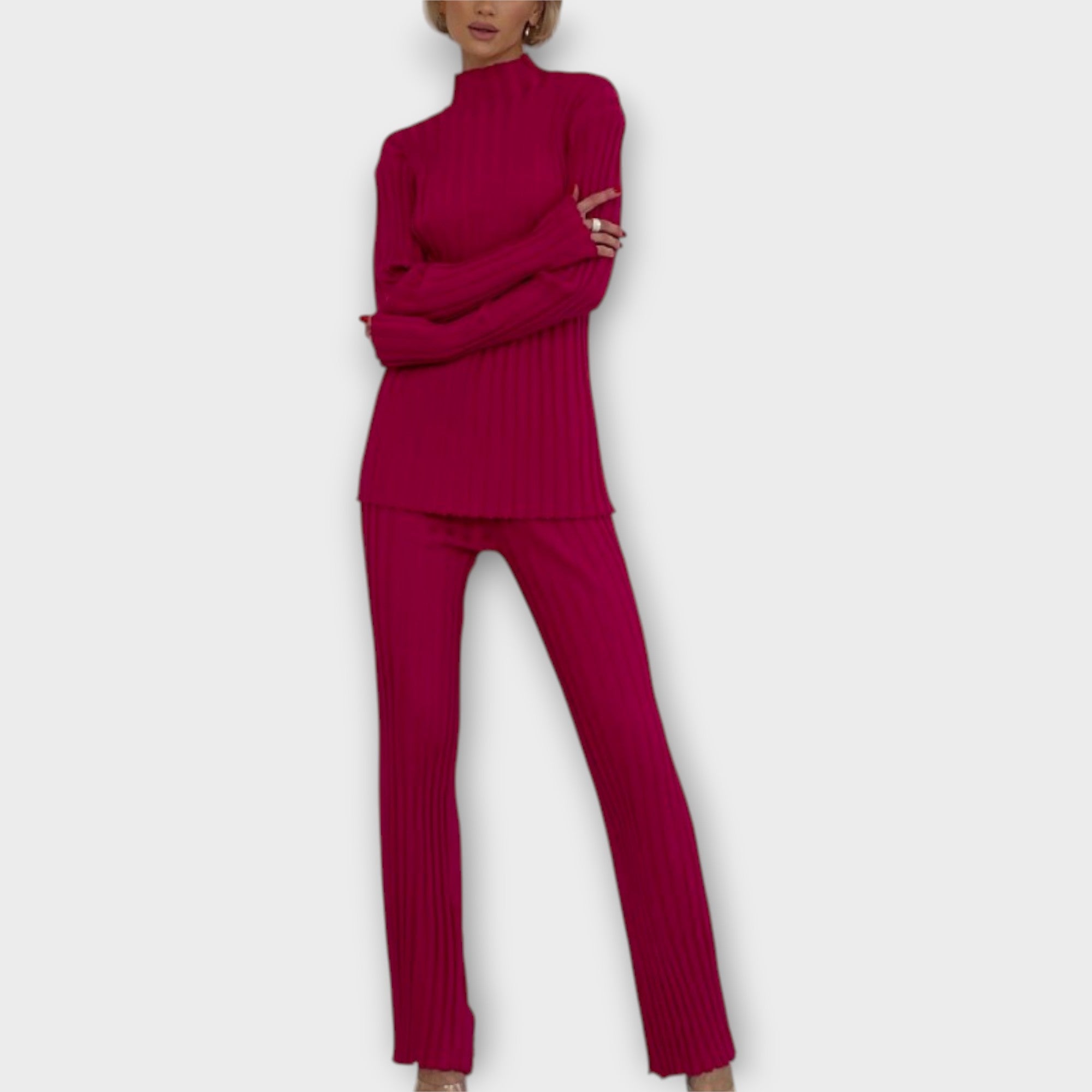 Pletený Set Moderního Střihu z Luxusní Kolekce Exkluzivní