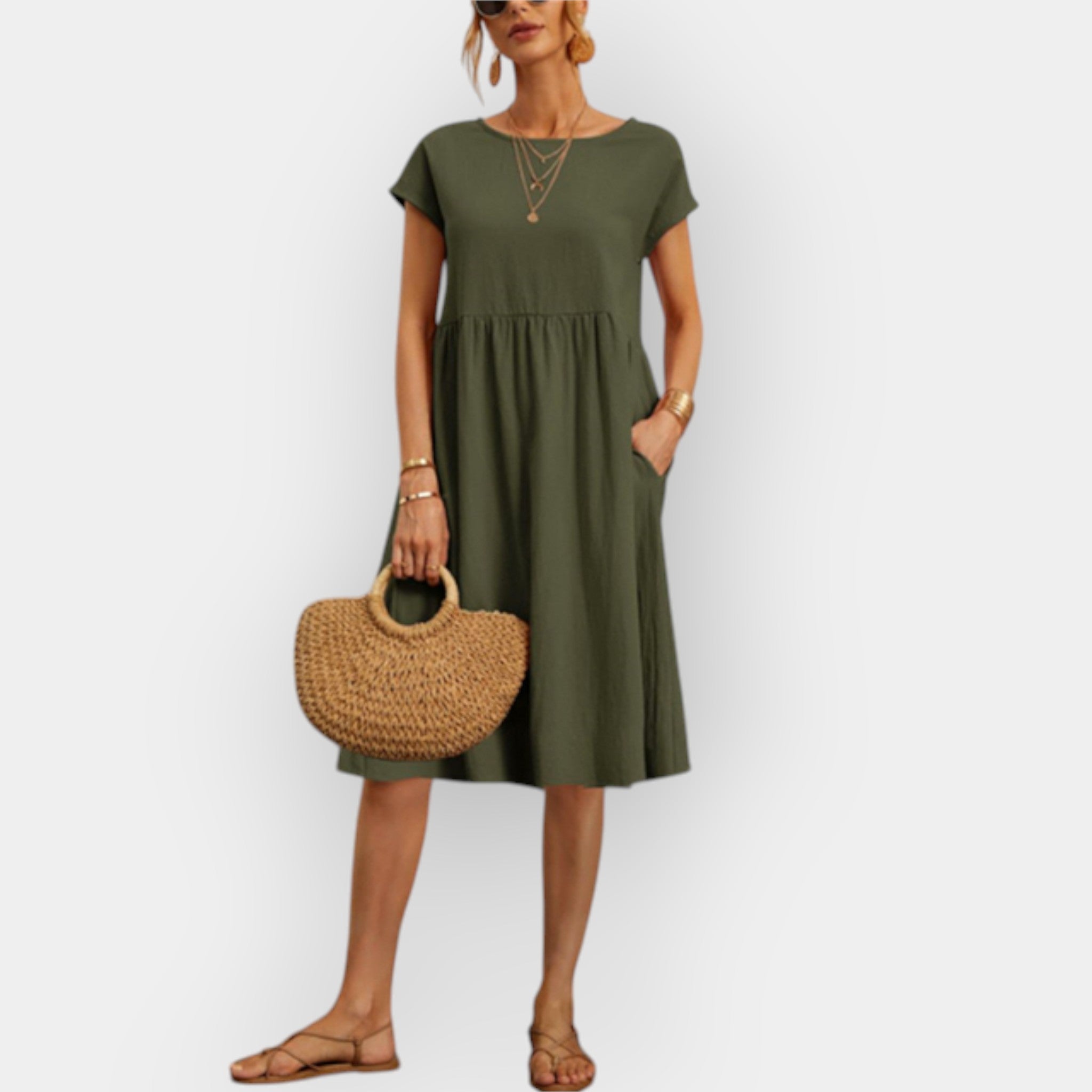 Midi Šaty Elegantní Linie Limitovaná Edice Kolekce