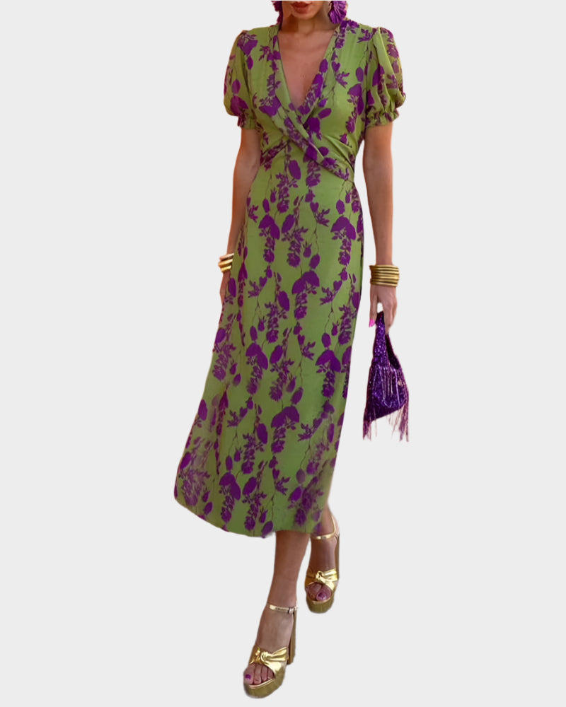 Květinové Šaty Retro Elegance Z Kolekce Flora Exkluzivní