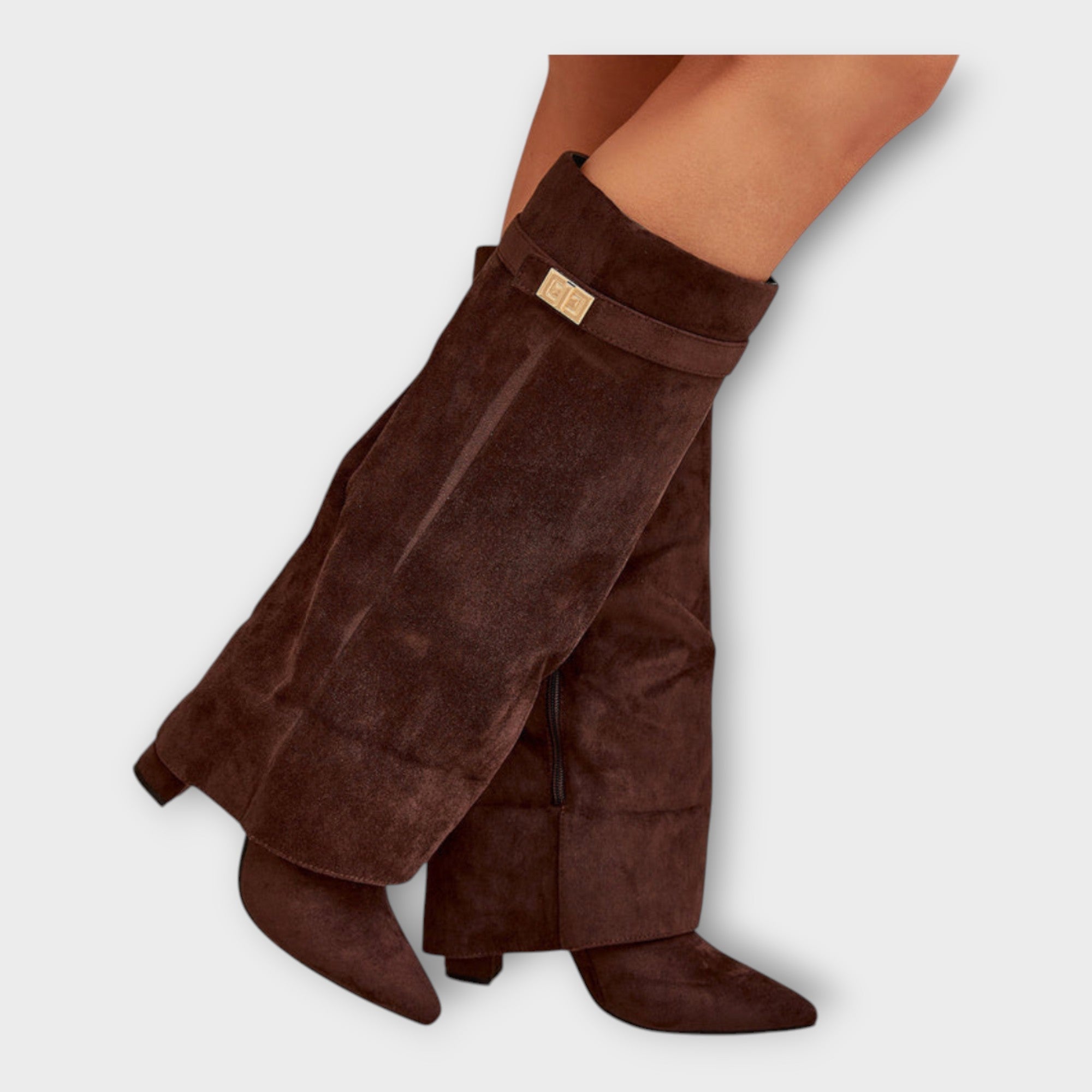 Vysoké Kožené Boty Elegantní Design Exkluzivní Kolekce