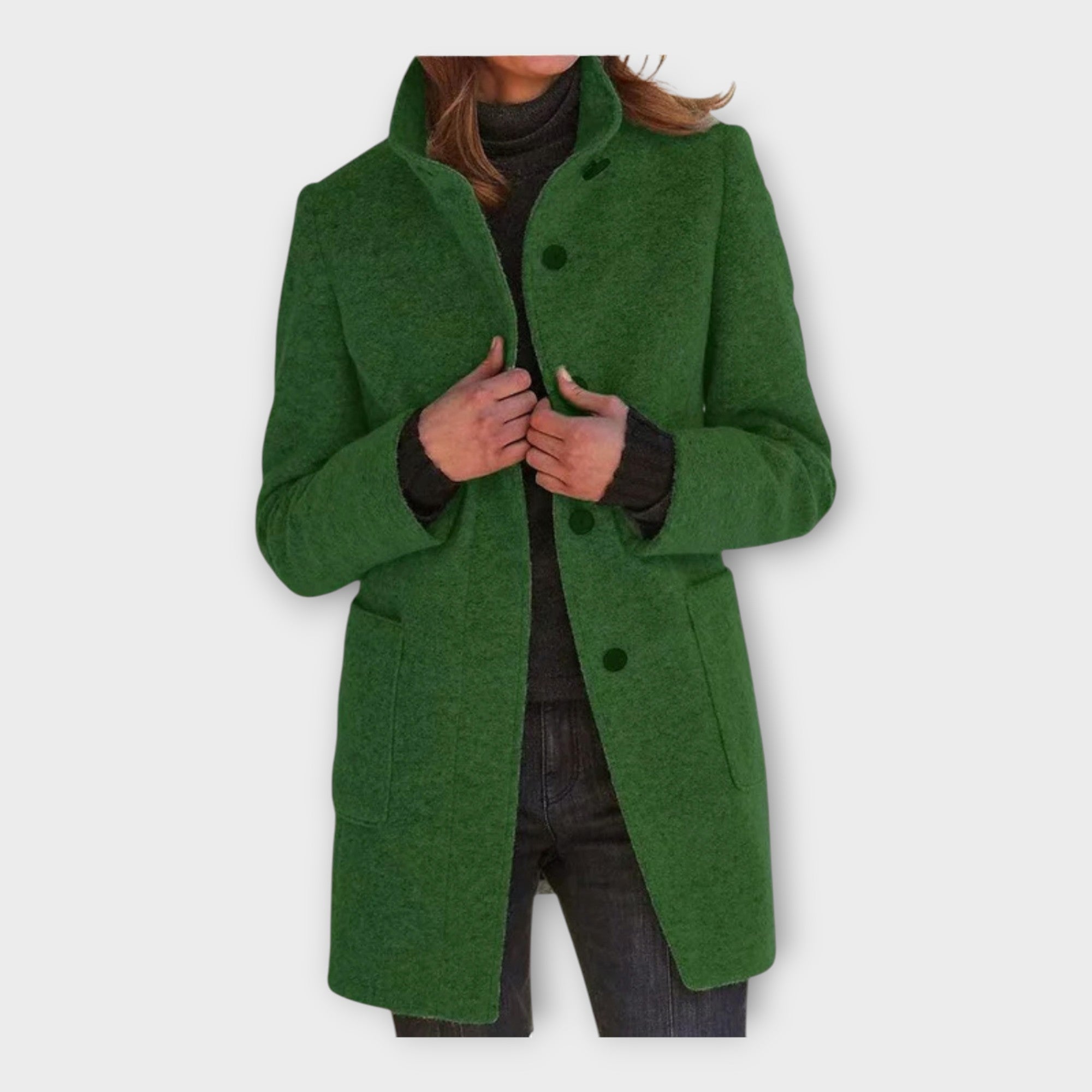 Elegantní Kabát Nadčasový Střih Luxusní Kolekce Exkluzivní