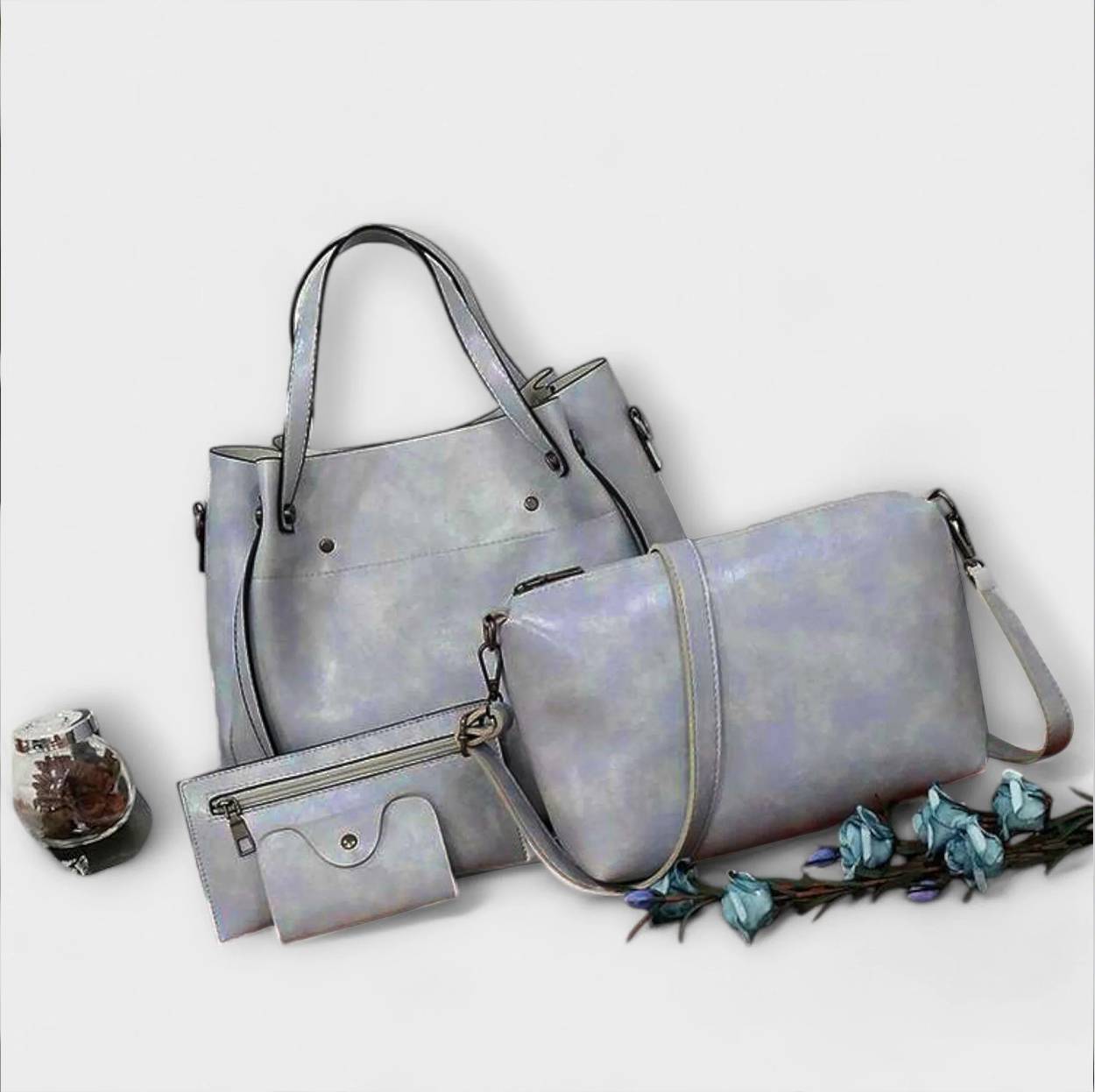 Lora Čtyřdílná Vintage Sada Tašek Elegantní Exkluzivní