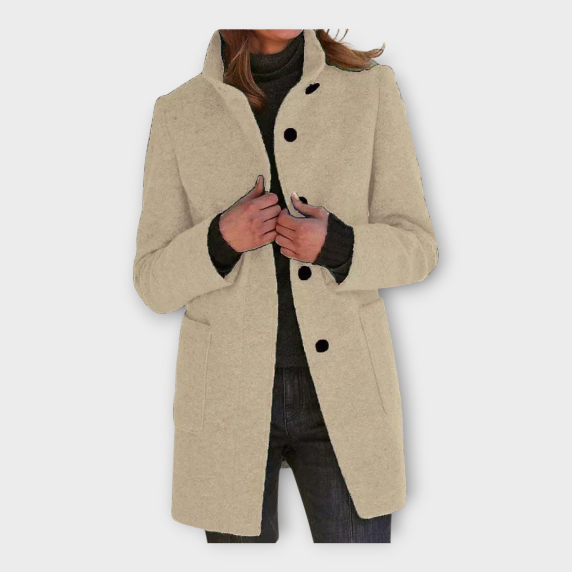 Elegantní Kabát Nadčasový Střih Luxusní Kolekce Exkluzivní