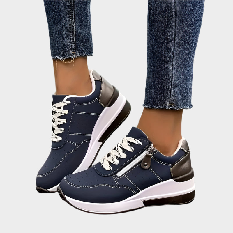 Kožené Orthopedické Boty Se Zipem Tlustou Podešví Exkluzivní