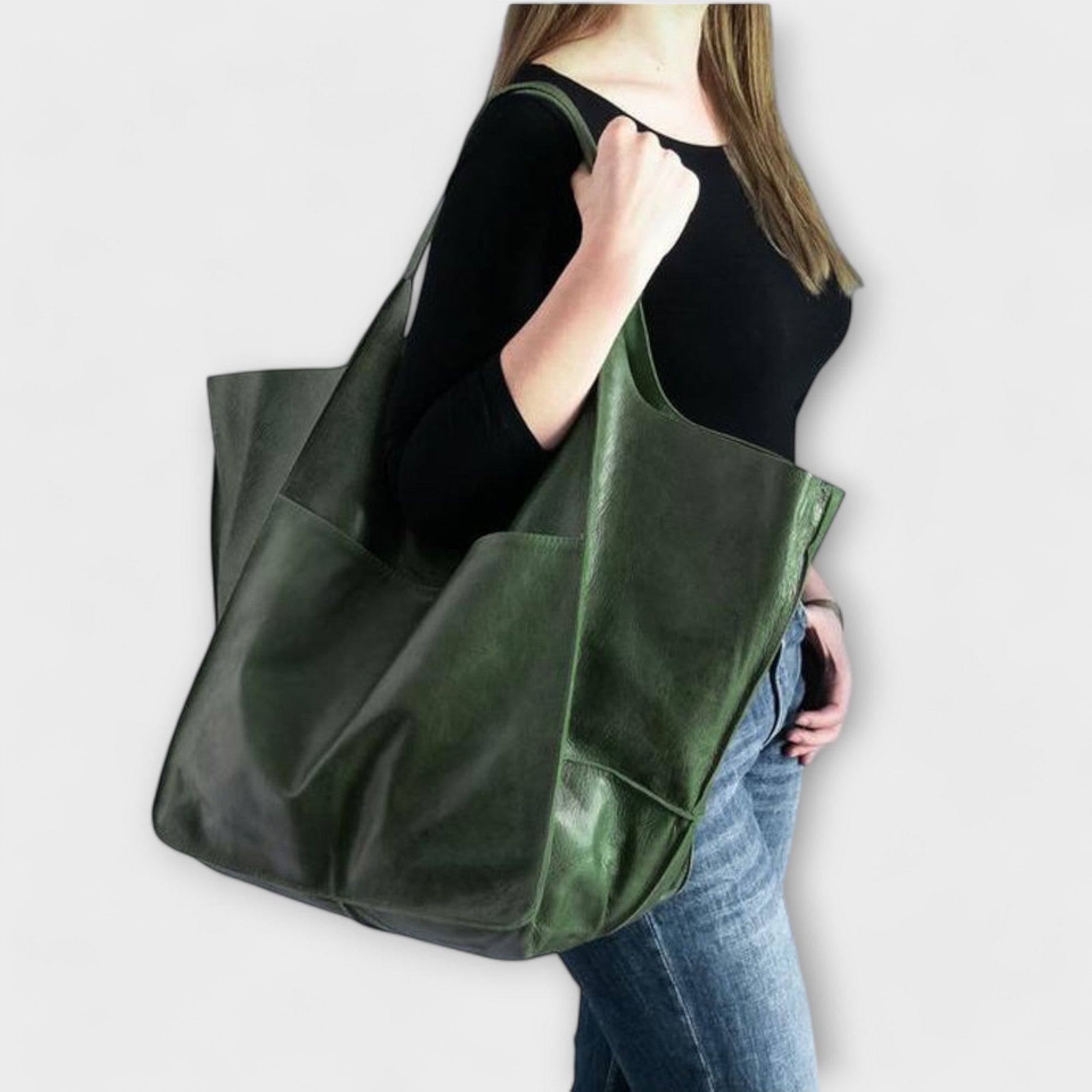 Lora Víkendová Taška Oversize PU Kůže Exkluzivní Kousek