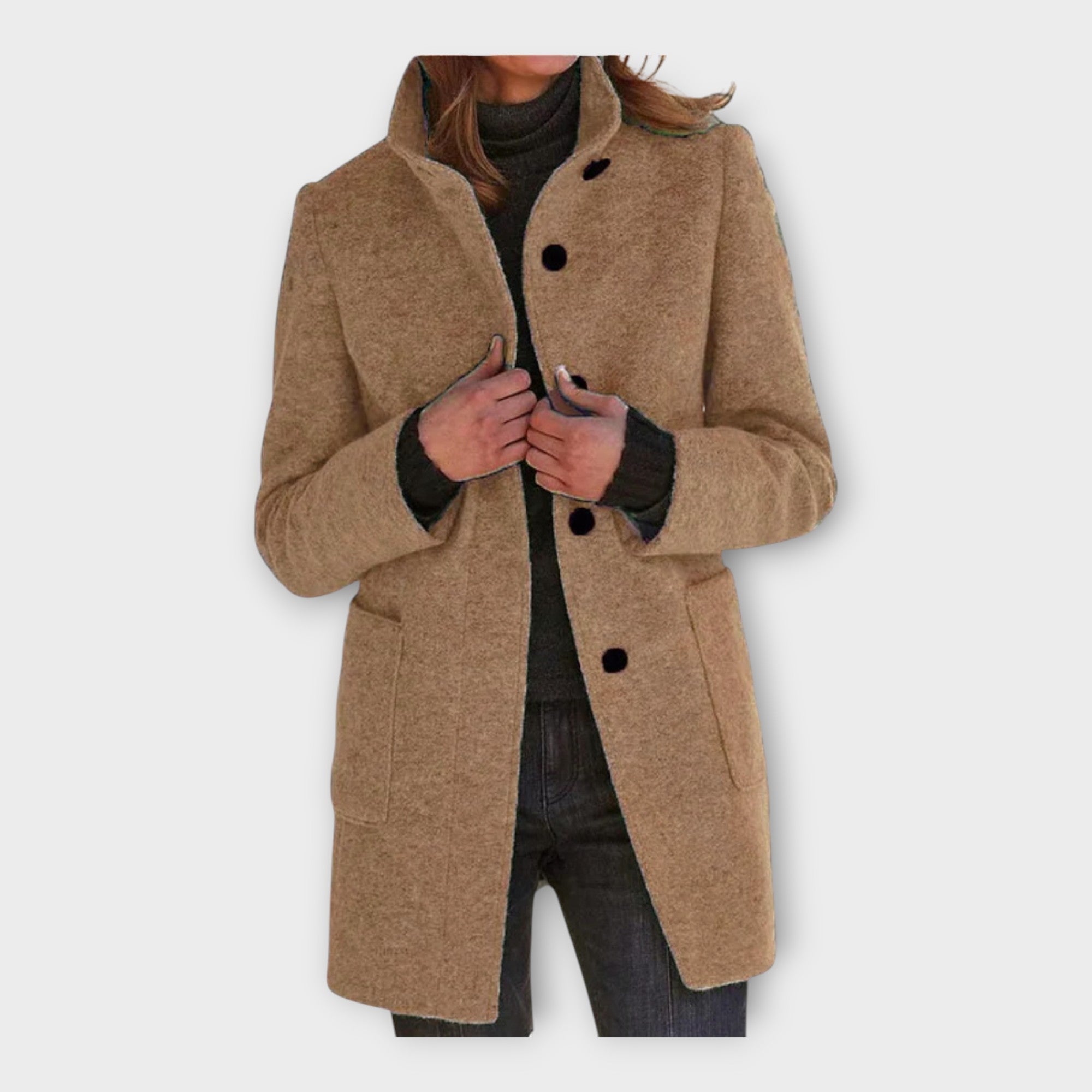 Elegantní Kabát Nadčasový Střih Luxusní Kolekce Exkluzivní