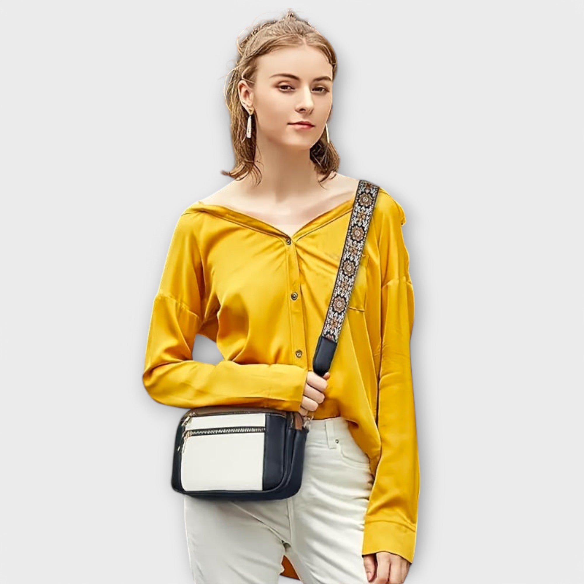 Lora Crossbody Kabelka Veganská Kůže Retro Exkluzivní