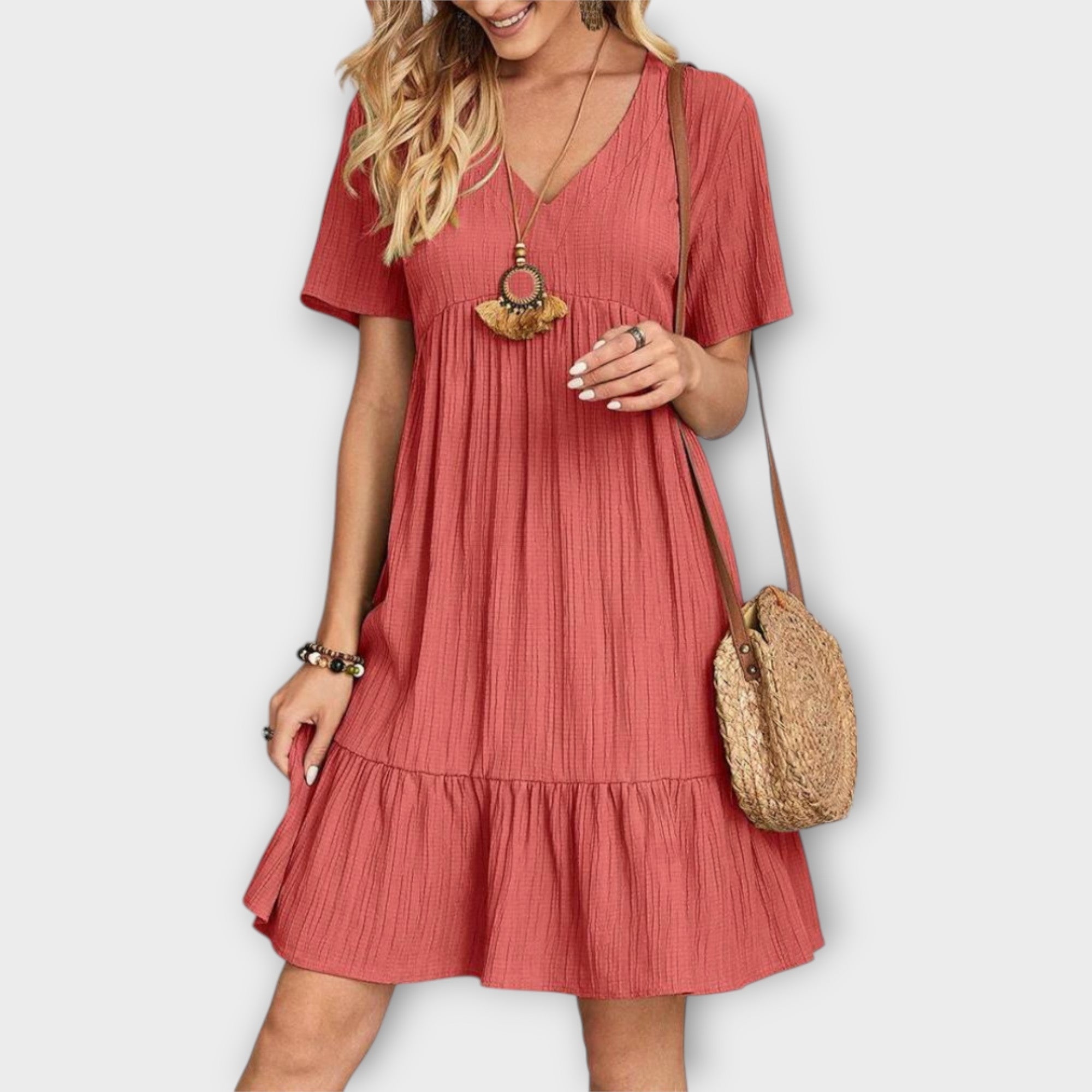 Boho Šaty S Plisovanými Detaily Z Exkluzivní Kolekce