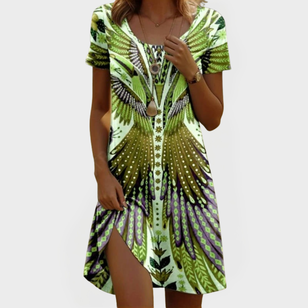 Vintage Šaty S Krátkým Rukávem Elegantní Exkluzivní Kolekce