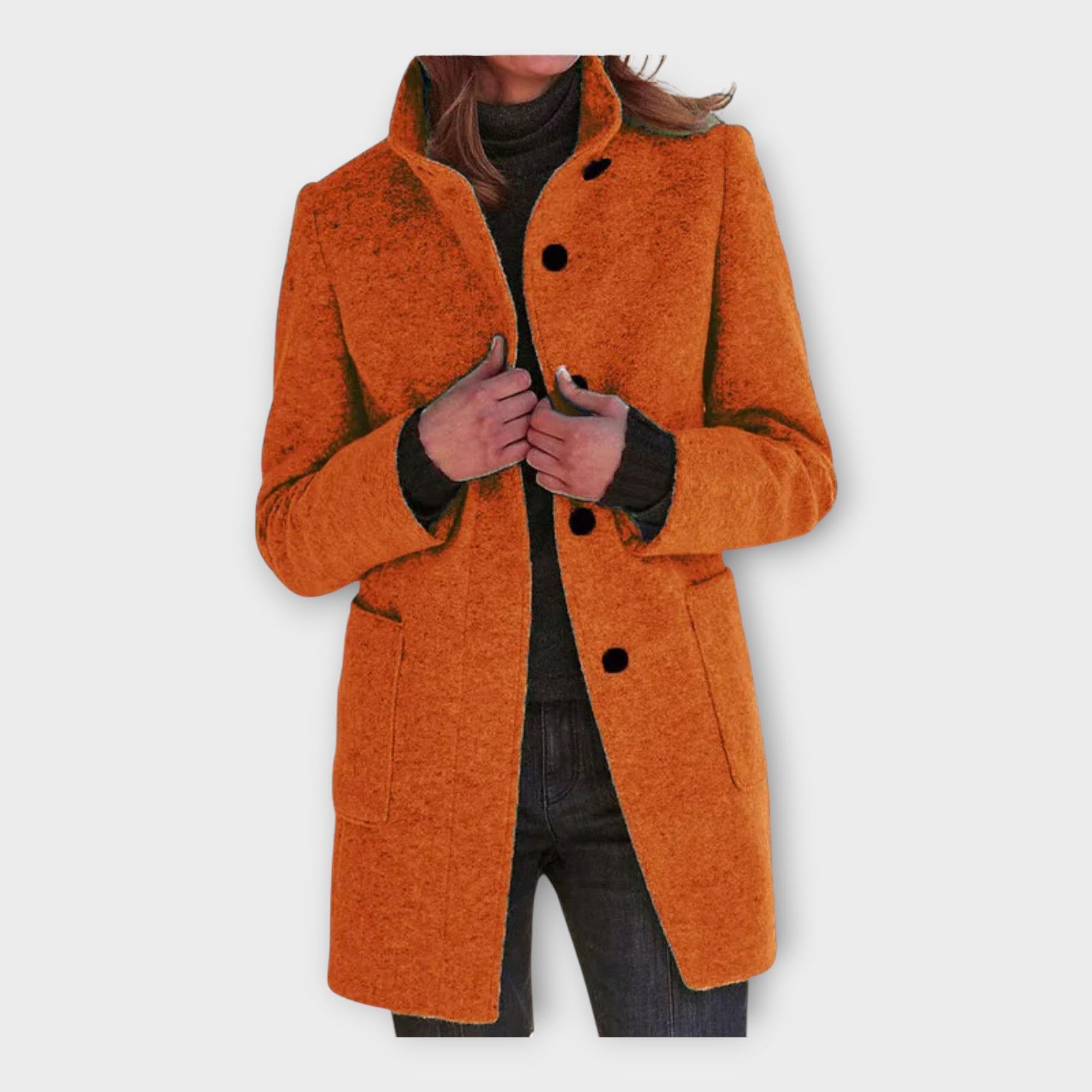 Elegantní Kabát Nadčasový Střih Luxusní Kolekce Exkluzivní