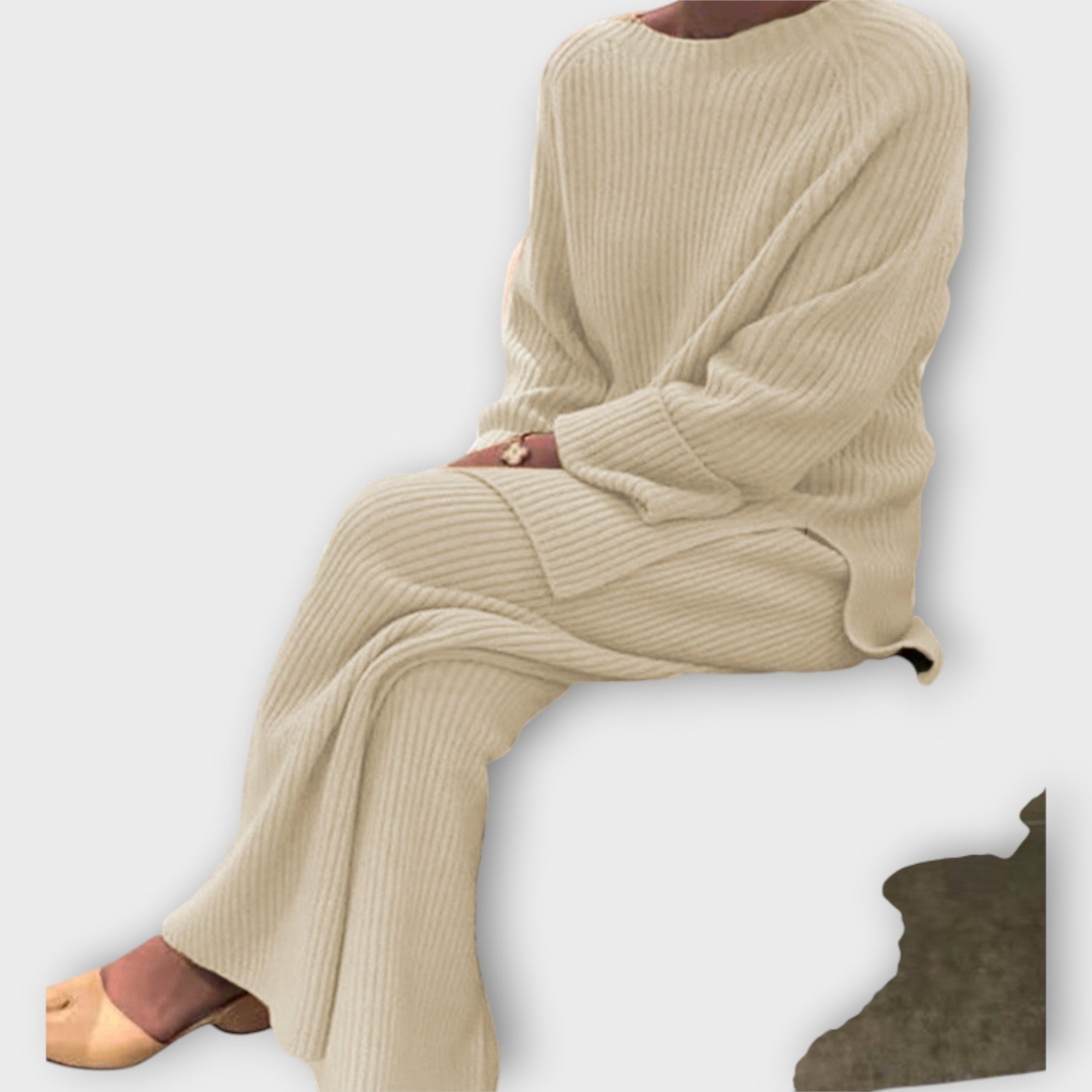 Pletená Sada Exkluzivní Pleteniny Pro Elegantní Styly
