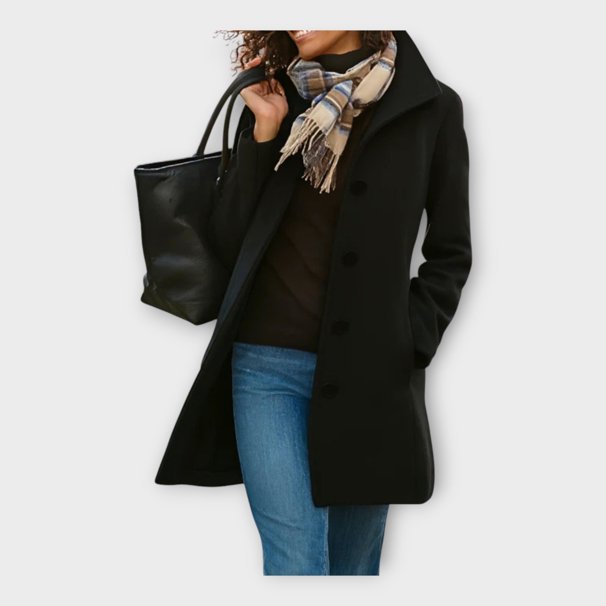 Elegantní Vlněný Kabát S Knoflíky Z Omezené Edice Náročné