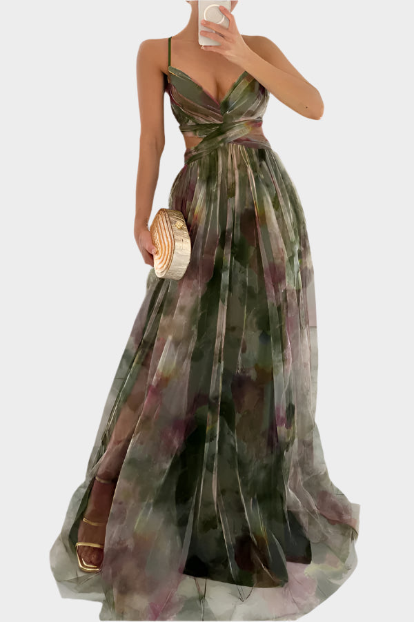 Elegantní Maxi Šaty Luxusní Kolekce Exkluzivní Design