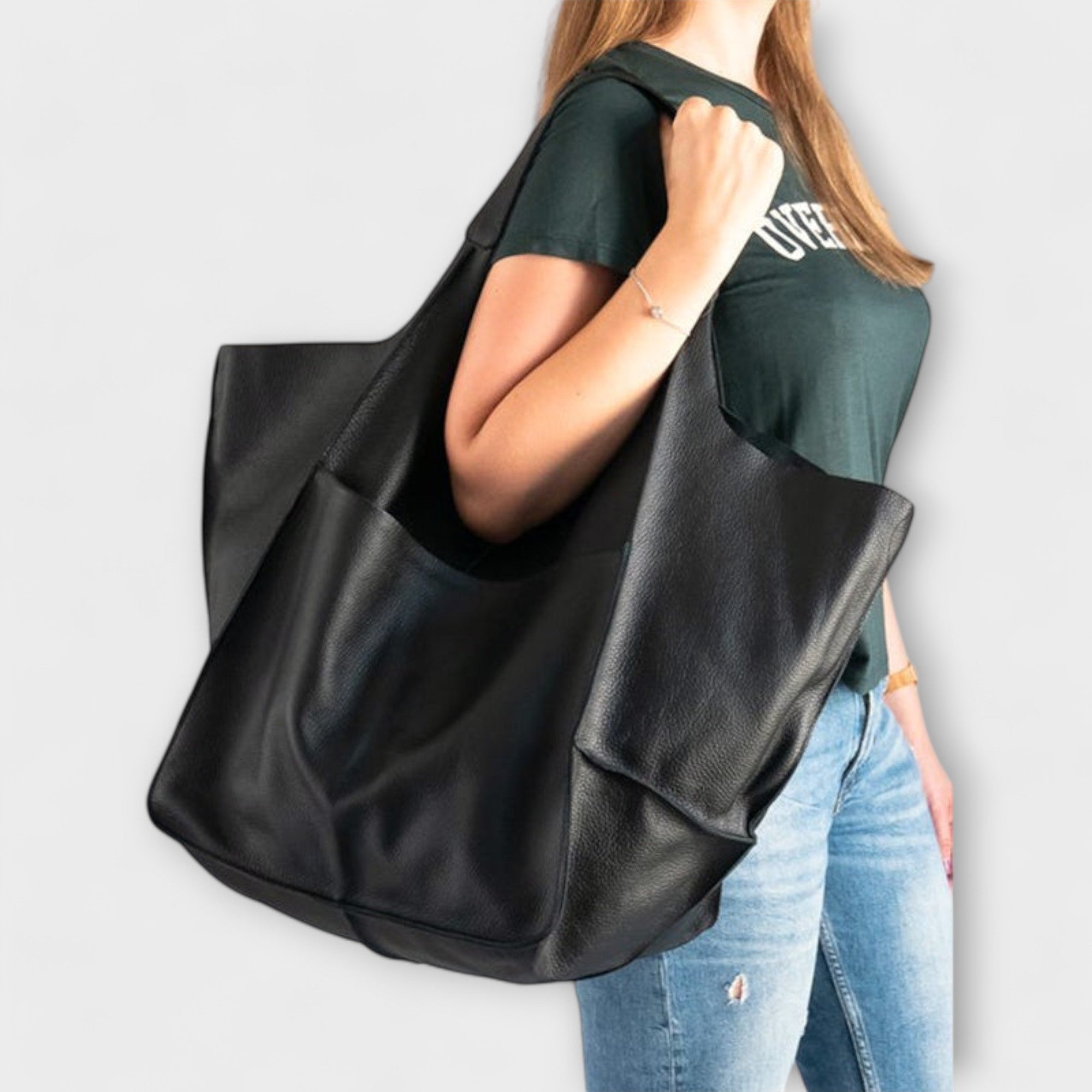 Lora Víkendová Taška Oversize PU Kůže Exkluzivní Kousek