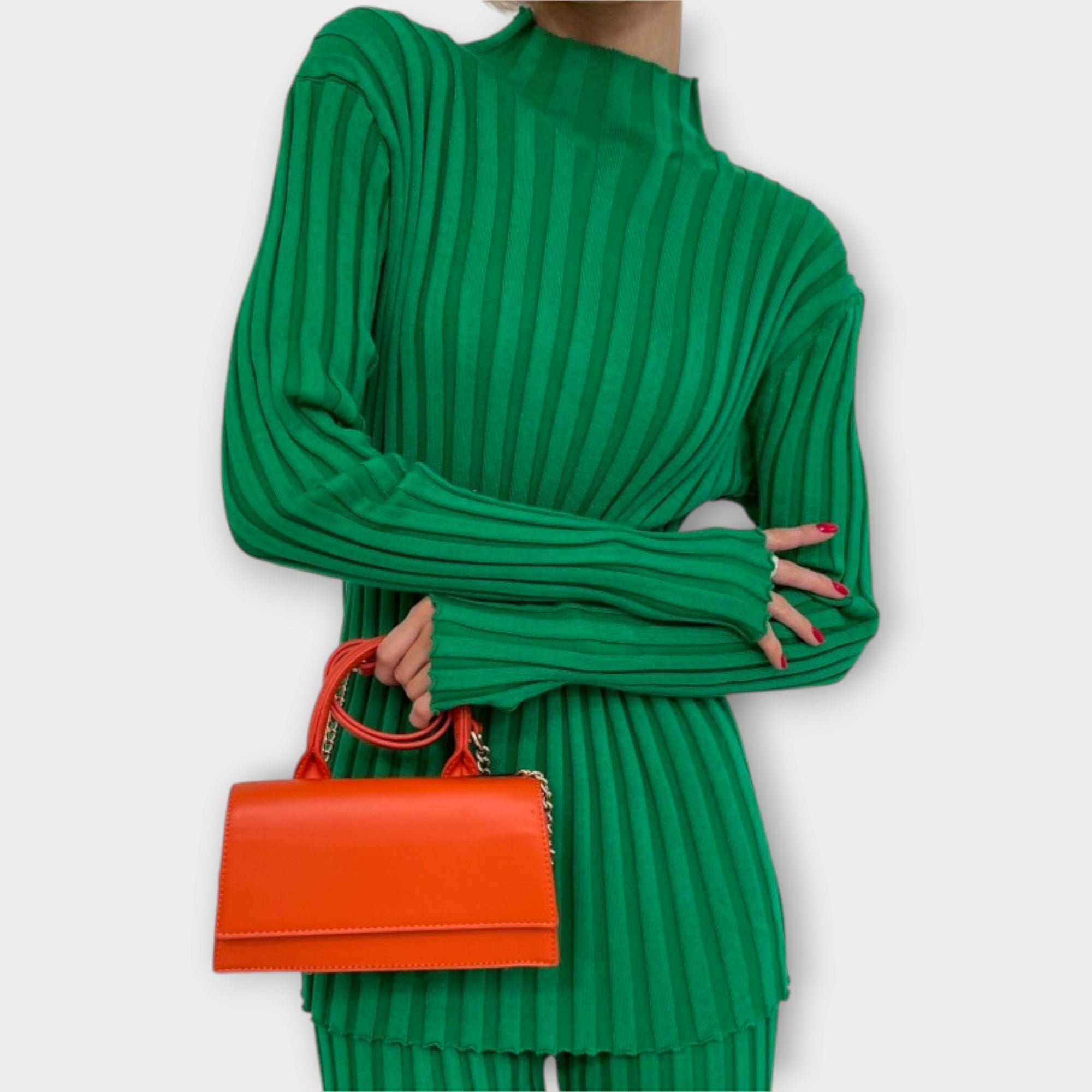 Pletený Set Moderního Střihu z Luxusní Kolekce Exkluzivní