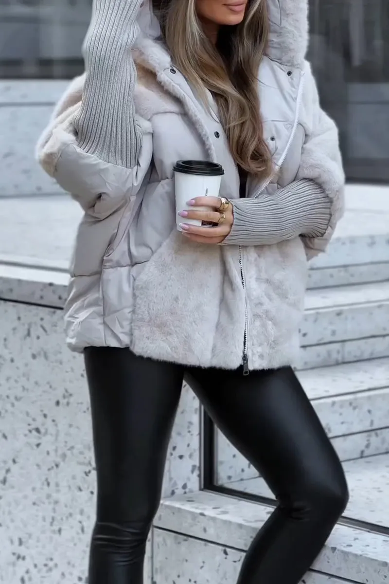 Ava Péřová Bunda Teddy Kolekce Limitovaná Exkluzivní