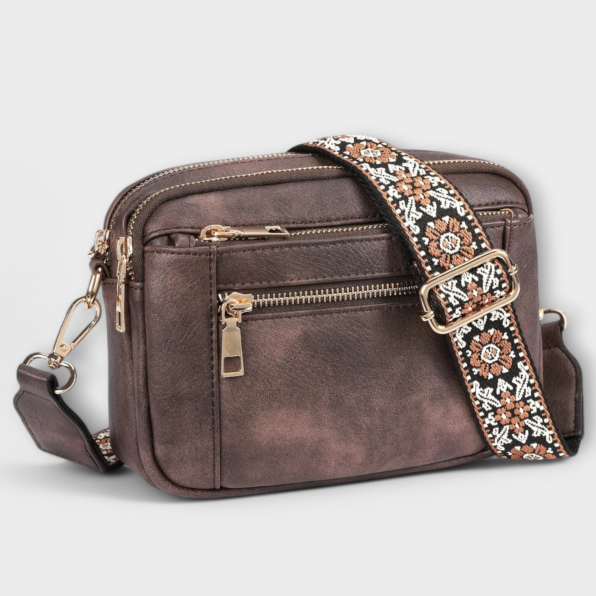 Lora Crossbody Kabelka Veganská Kůže Retro Exkluzivní