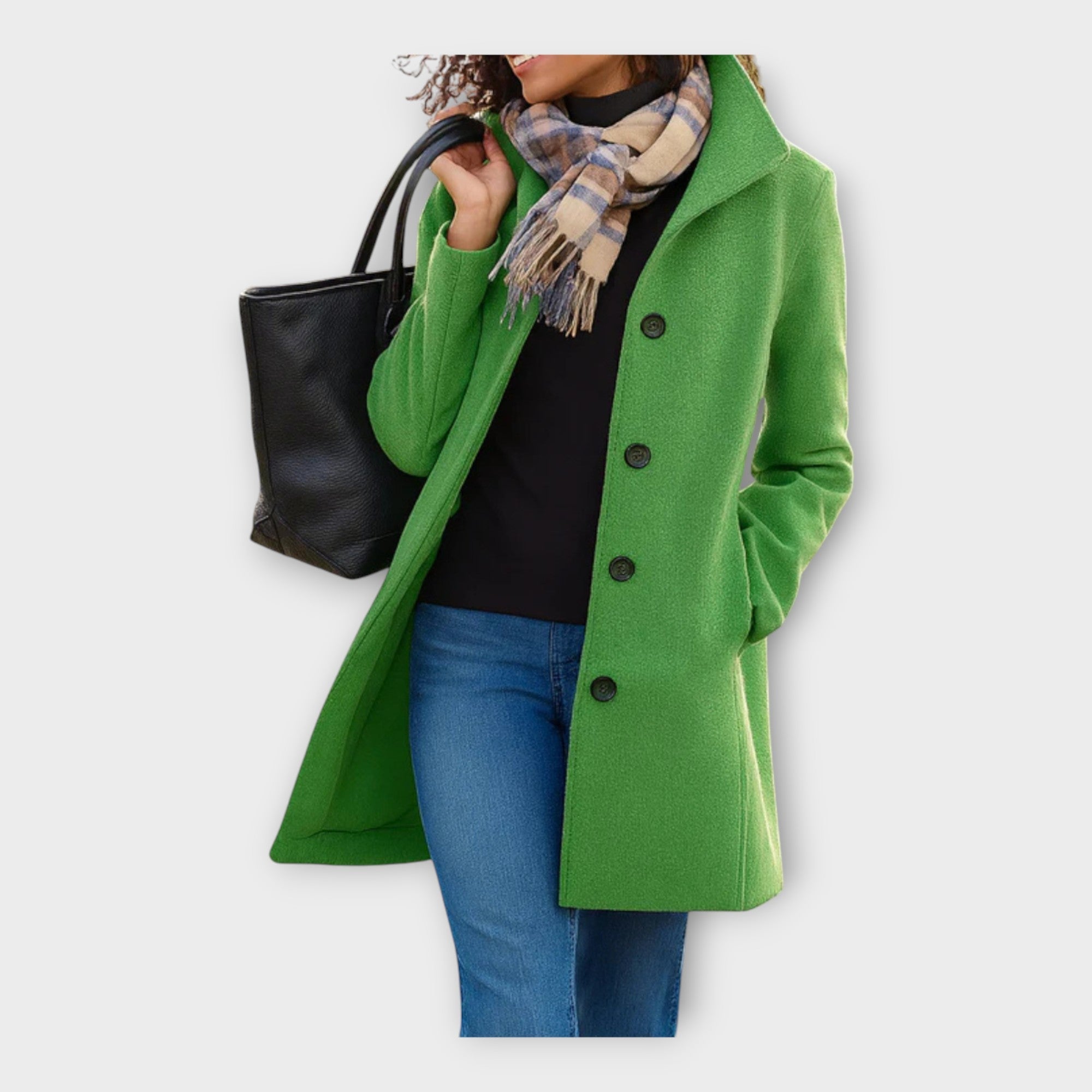 Elegantní Vlněný Kabát S Knoflíky Z Omezené Edice Náročné