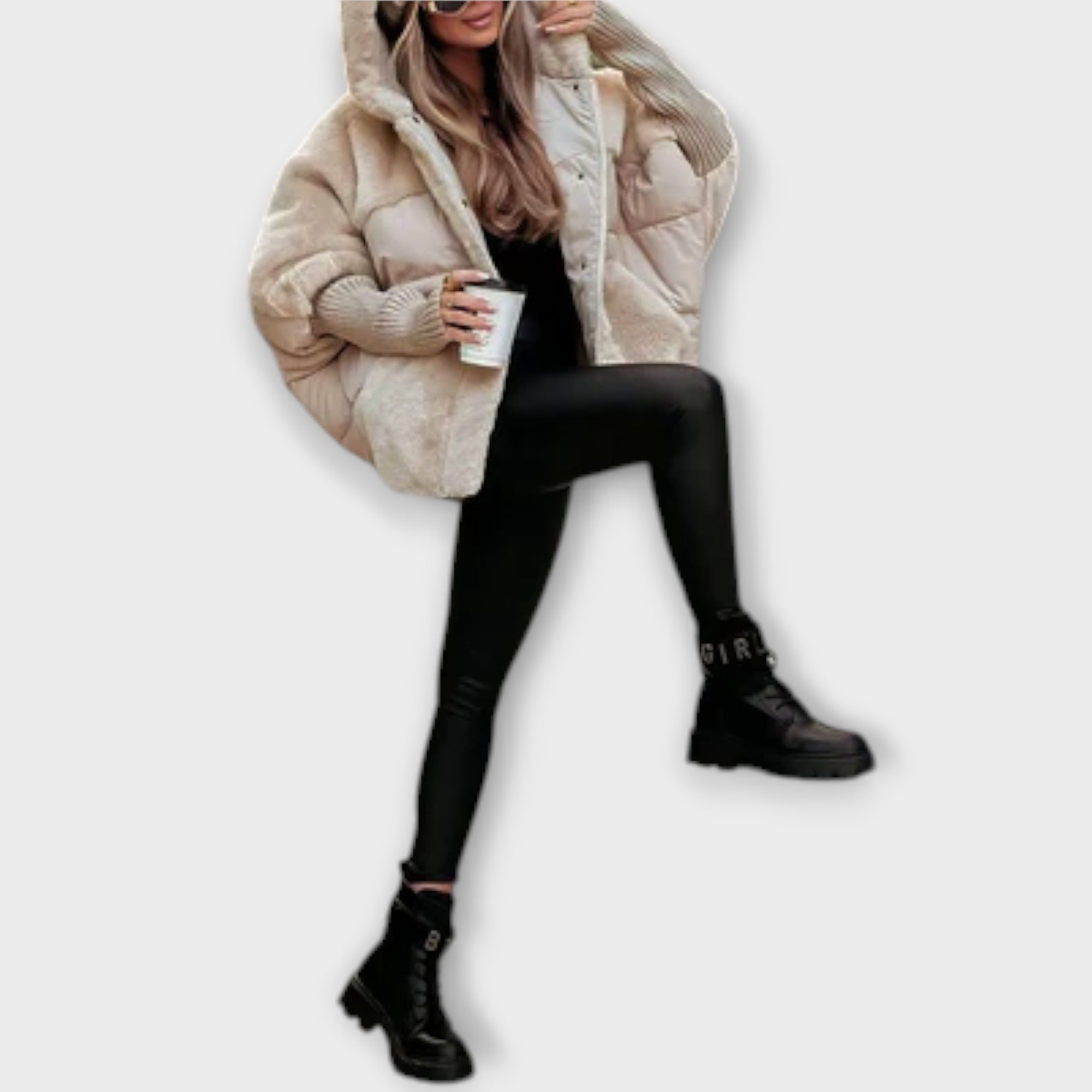 Ava Péřová Bunda Teddy Kolekce Limitovaná Exkluzivní