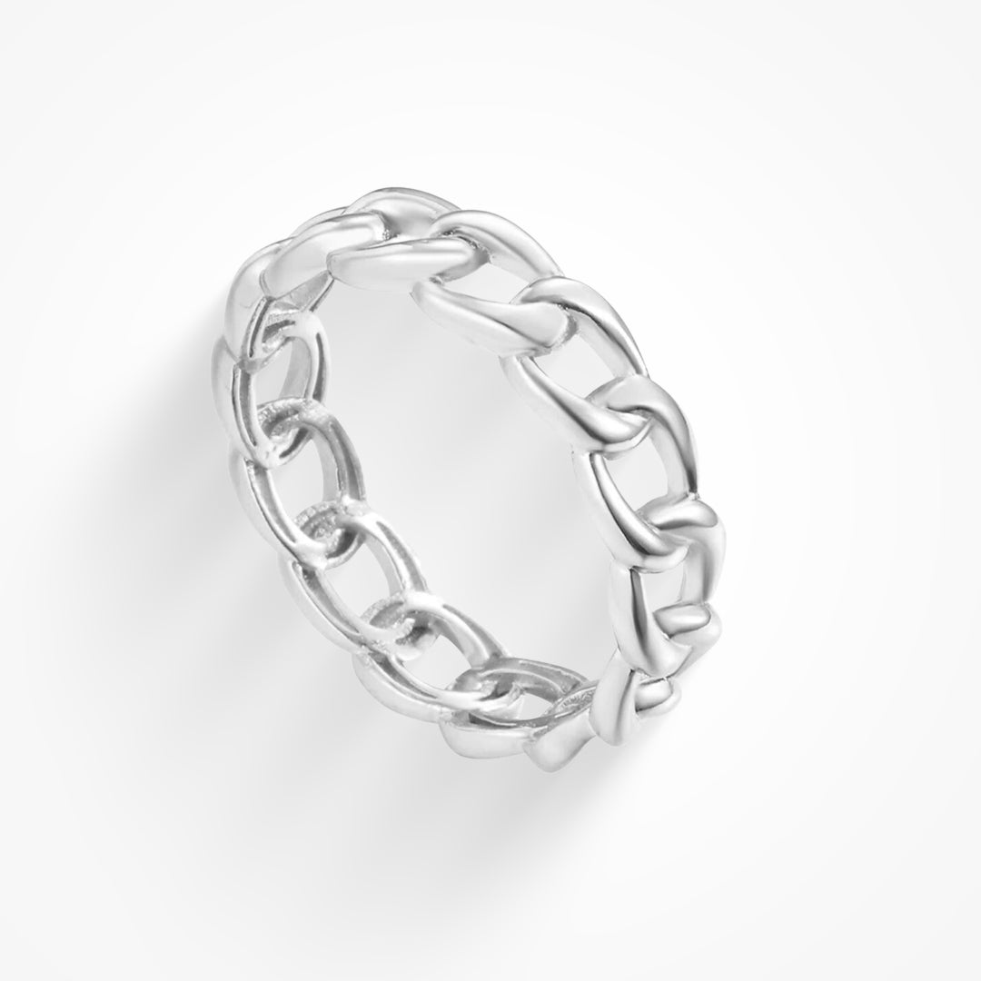 Prsten S Řetízkem Z Luxusní Kolekce Chain Elegantní