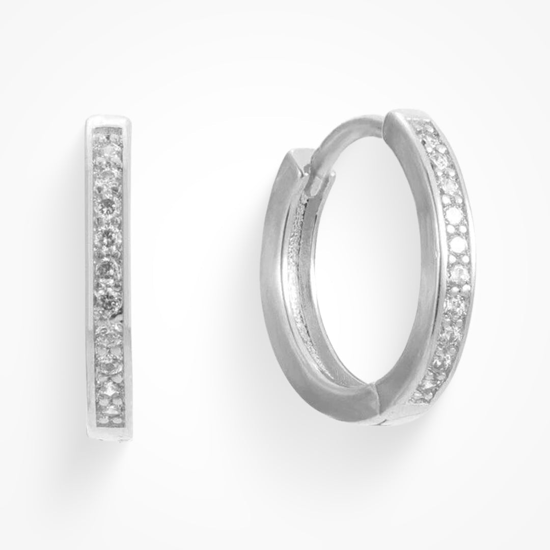 Věčné Náušnice Elegantní Design Jemný Lesk Omezená Kolekce