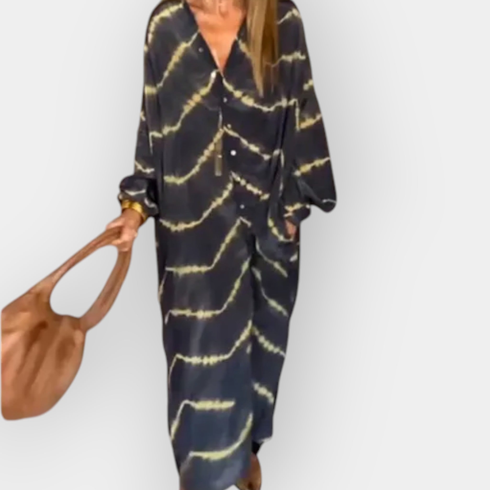 Boho Šaty Ze Splývého Materiálu Z Exkluzivní Kolekce