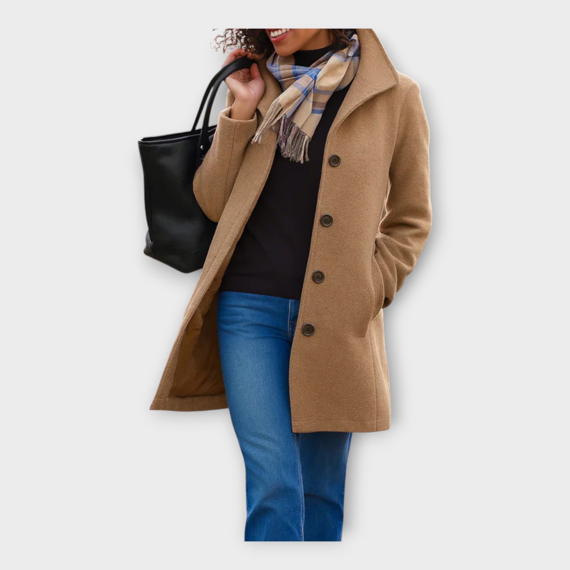 Elegantní Vlněný Kabát S Knoflíky Z Omezené Edice Náročné