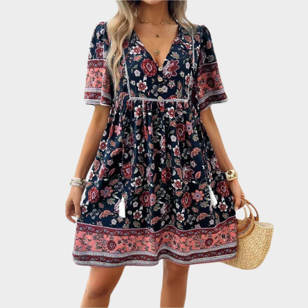 Boho Šaty S Výšivkou A Vzorem Luxusní Kolekce Exkluzivní