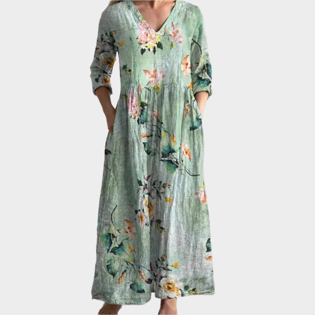 Boho Šaty Elegantní Línie Letní Kolekce Exkluzivní Kousek