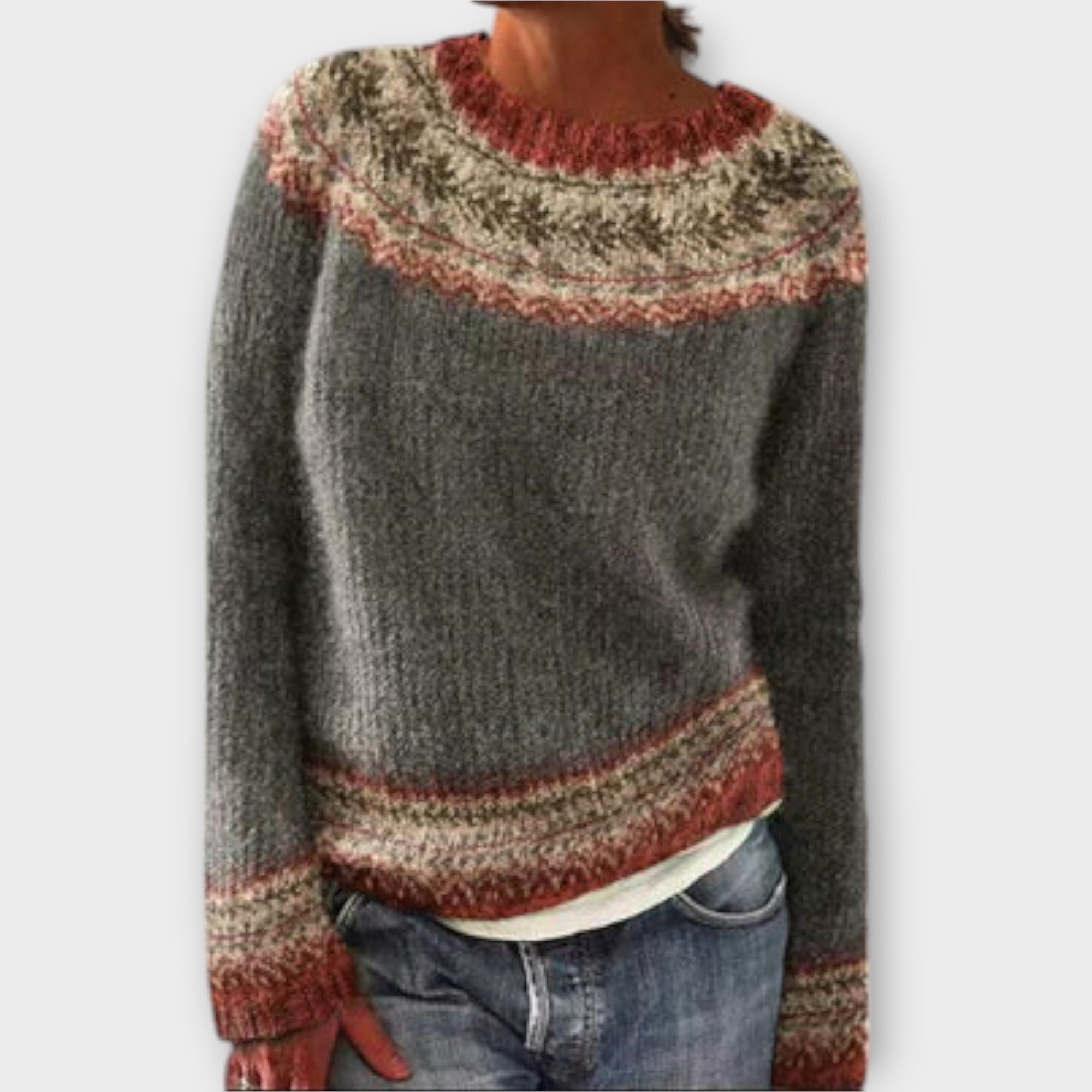 Suzu Vintage Dámský Pletený Svetr Luxusní Kolekce Limitovaná