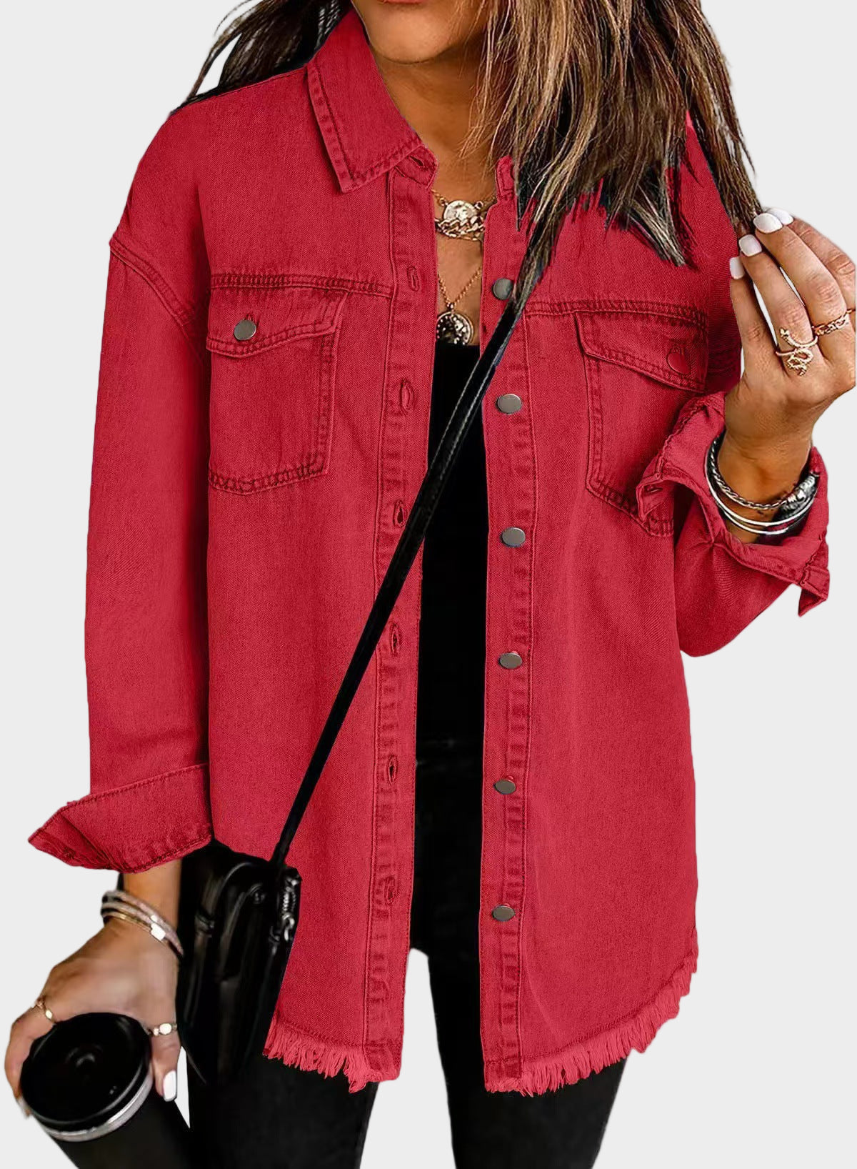 Denimová Bunda Limitovaná Edice Elegantní Kousek Pro Vás