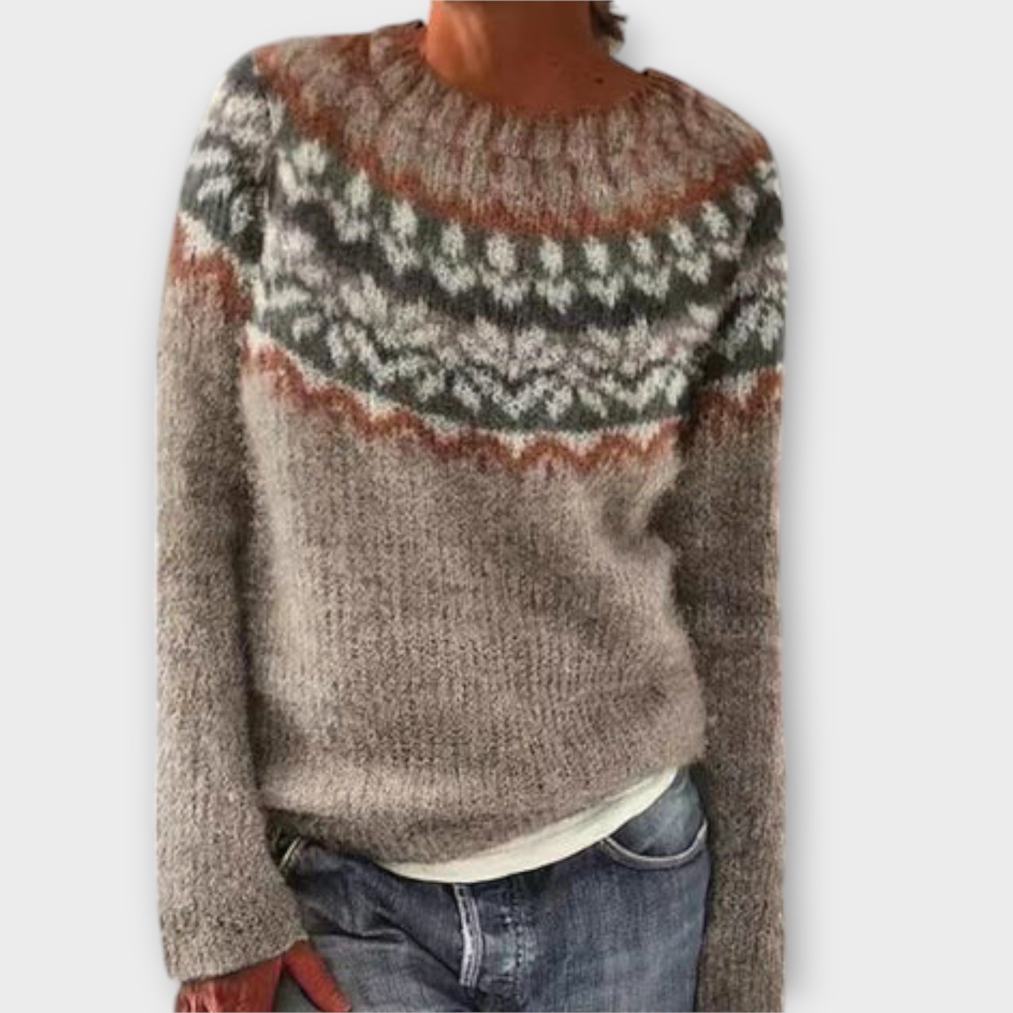 Suzu Vintage Dámský Pletený Svetr Luxusní Kolekce Limitovaná