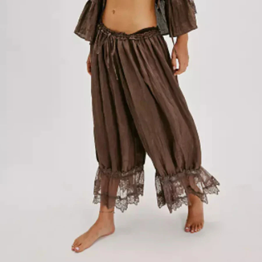 Boho Krajkové Kalhoty Viktoriánský Styl Exkluzivní