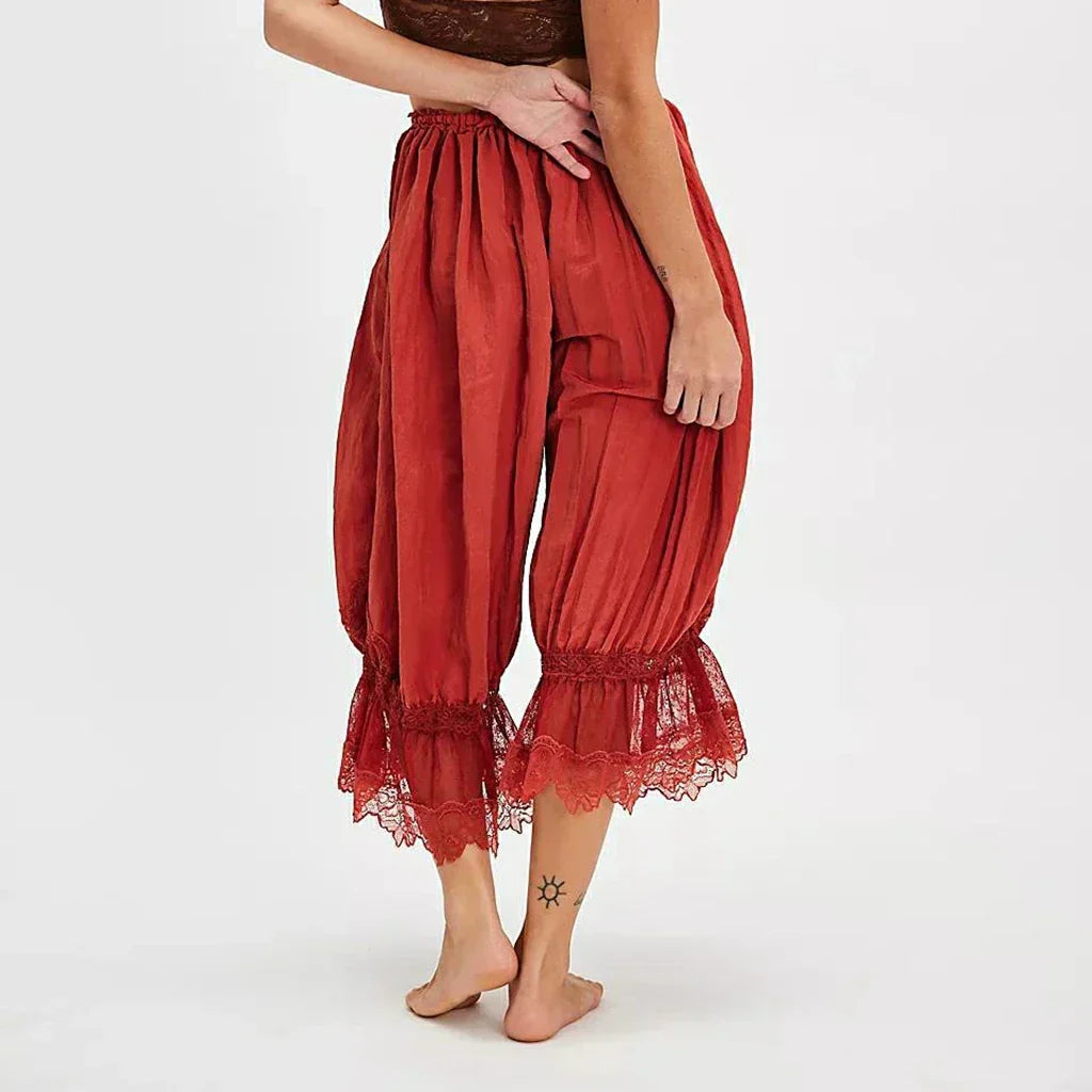 Boho Krajkové Kalhoty Viktoriánský Styl Exkluzivní
