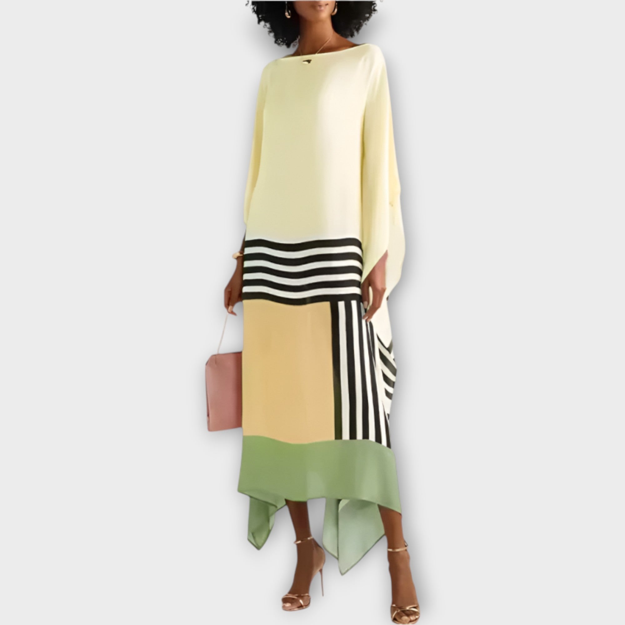 Kaftan S Lineárním Vzorem Luxusní Kolekce Exkluzivita