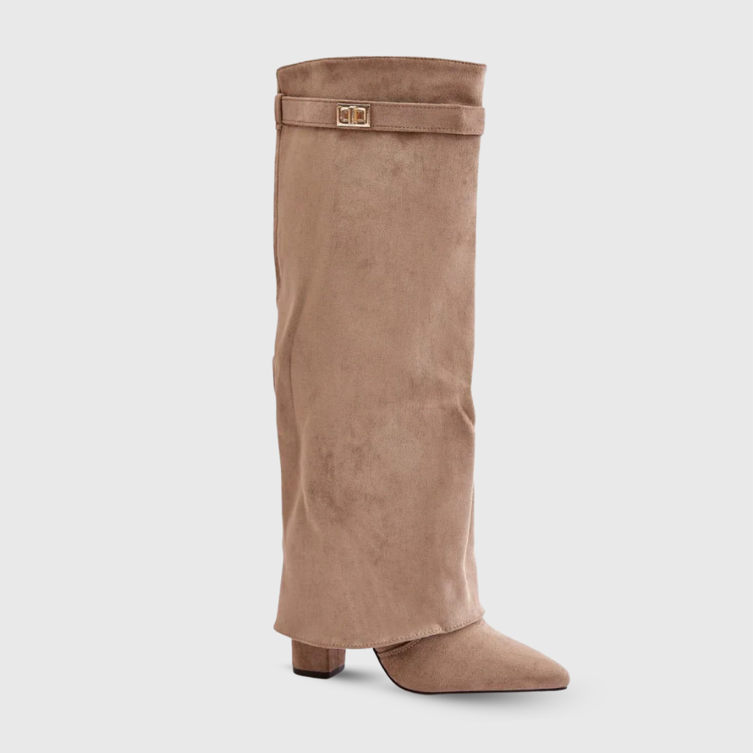 Vysoké Kožené Boty Elegantní Design Exkluzivní Kolekce