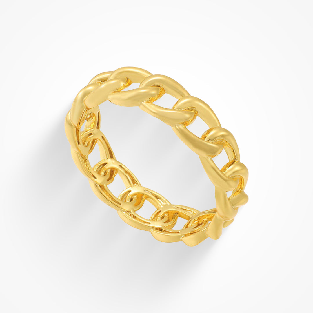 Prsten S Řetízkem Z Luxusní Kolekce Chain Elegantní