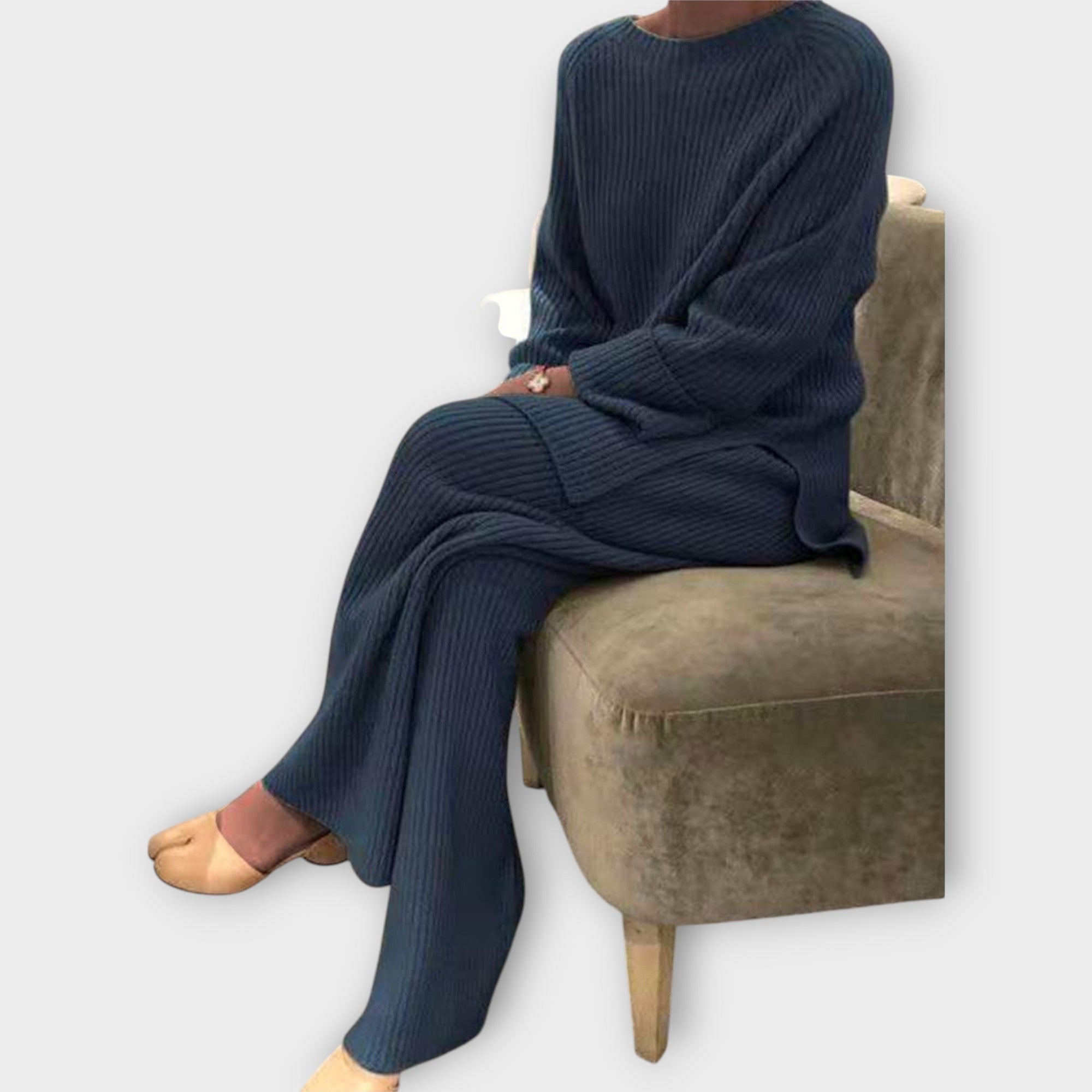 Pletená Sada Exkluzivní Pleteniny Pro Elegantní Styly