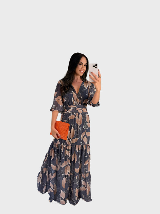 Florální Šaty Elegantní Luxusní Saténová Kolekce Pro Vás