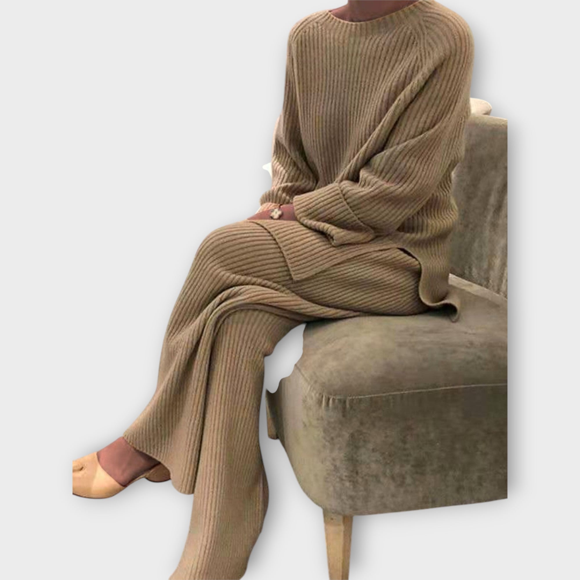 Pletená Sada Exkluzivní Pleteniny Pro Elegantní Styly