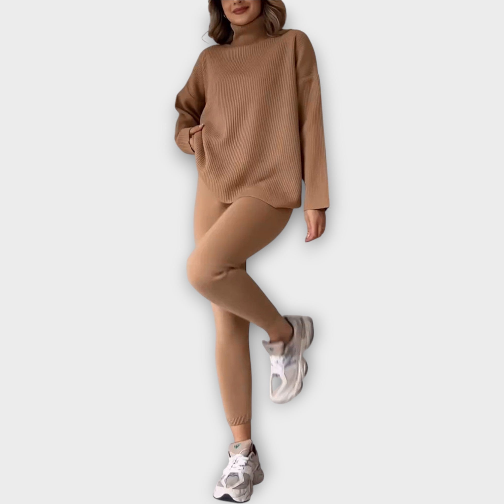 Pletený Set S Moderní Estetikou Luxusní Vlna Exkluzivně