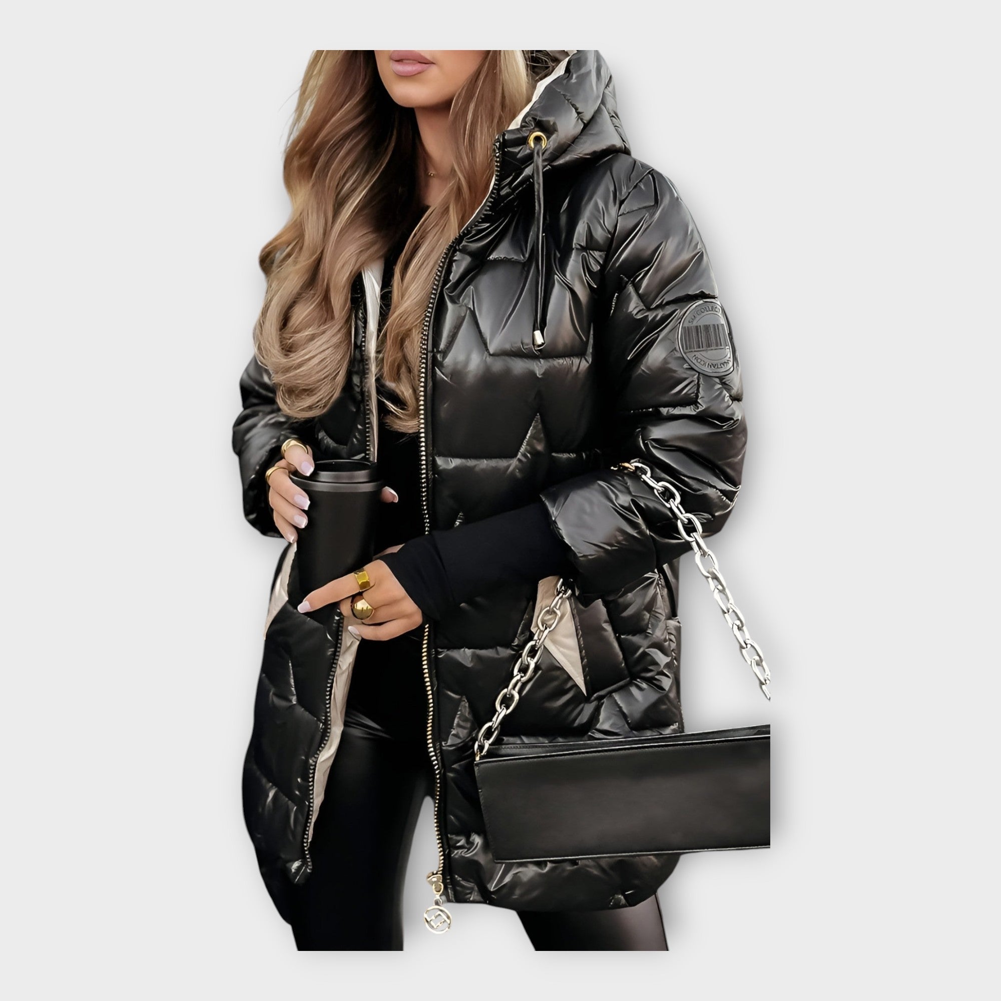 Péřová Bunda S Kapucí Exkluzivní Kolekce Pro Módní Nadšence