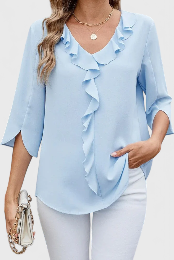 Annemiek Blůza Halenka Luxusní Kolekce Lehký Styl Elegantní