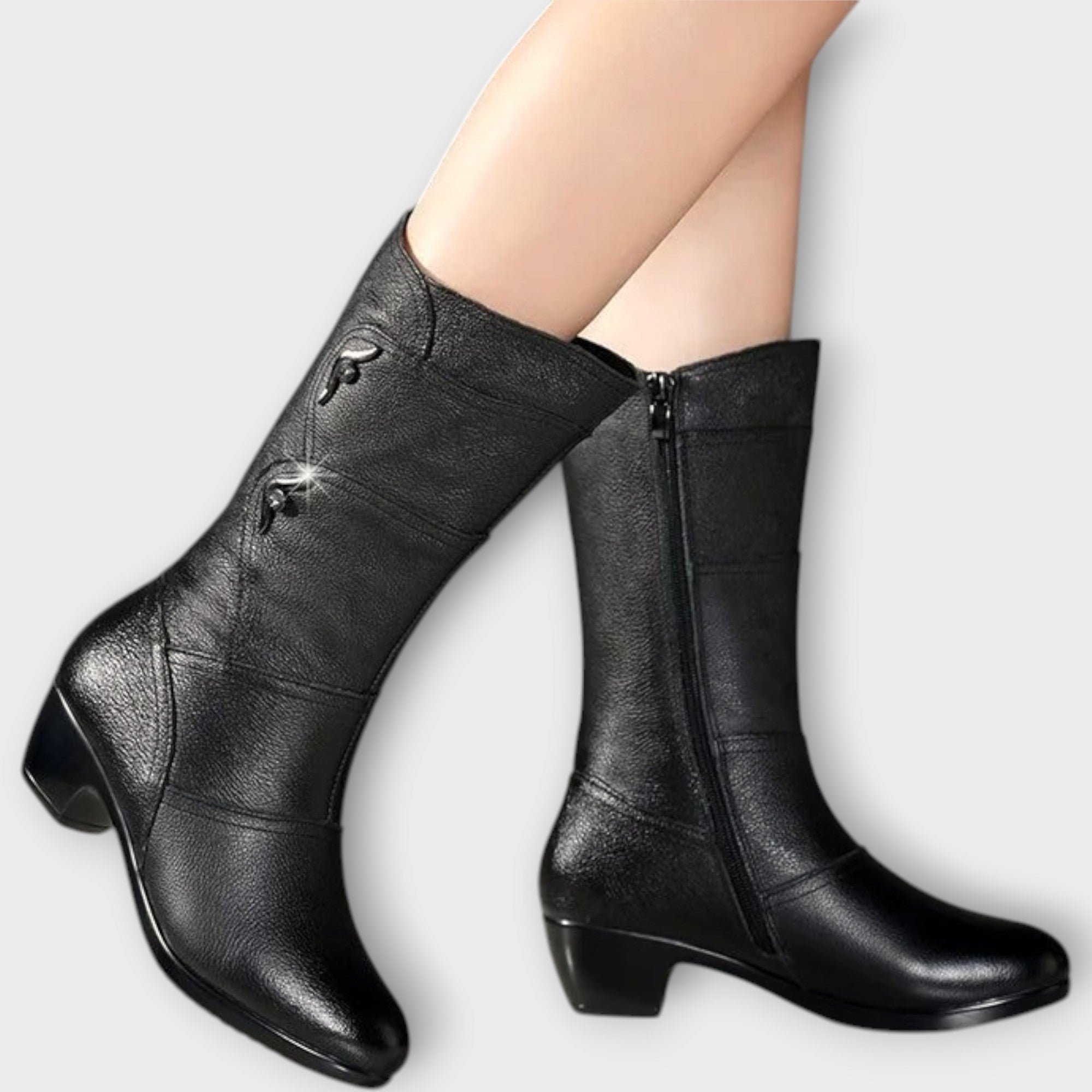 Kožené Kozačky Elegantní Designové Exkluzivní Kolekce