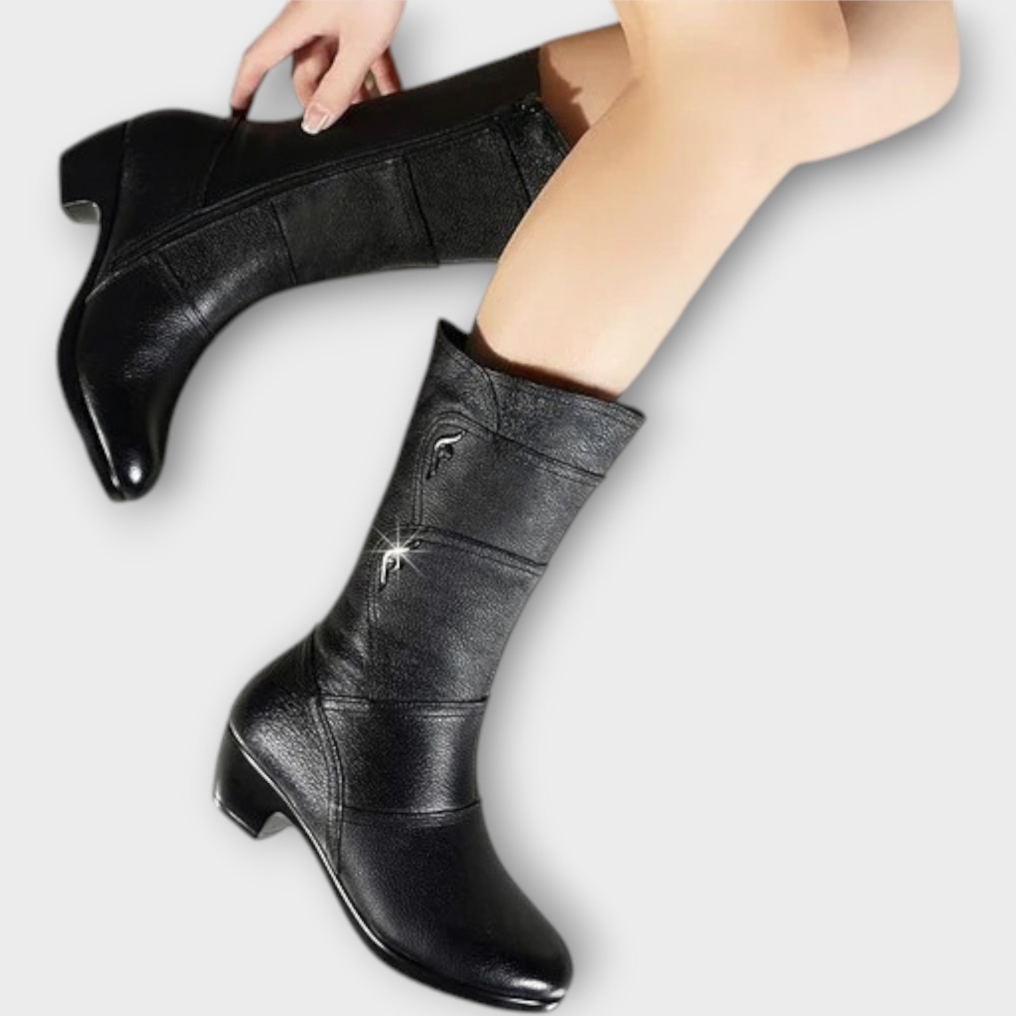 Kožené Kozačky Elegantní Designové Exkluzivní Kolekce
