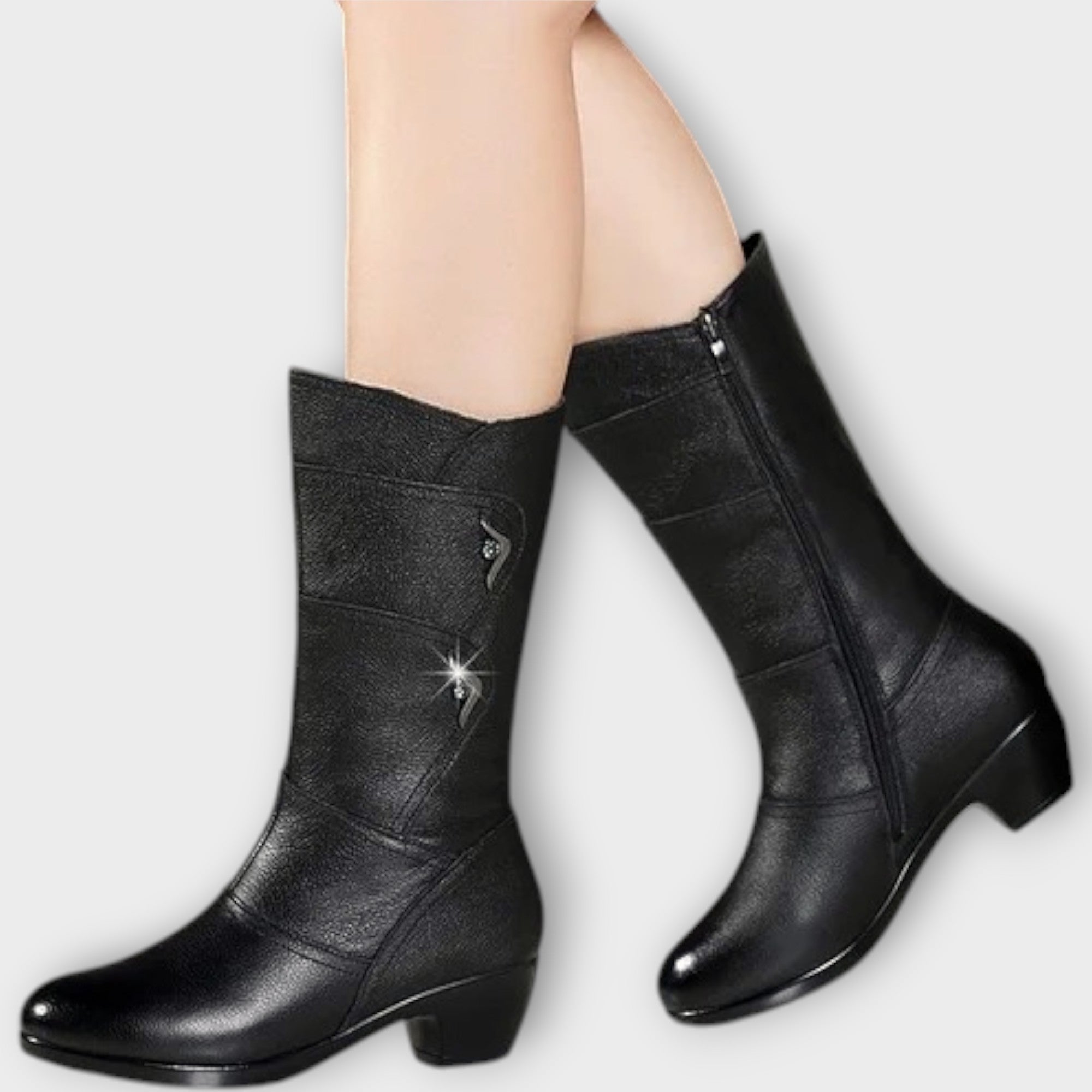 Kožené Kozačky Elegantní Designové Exkluzivní Kolekce