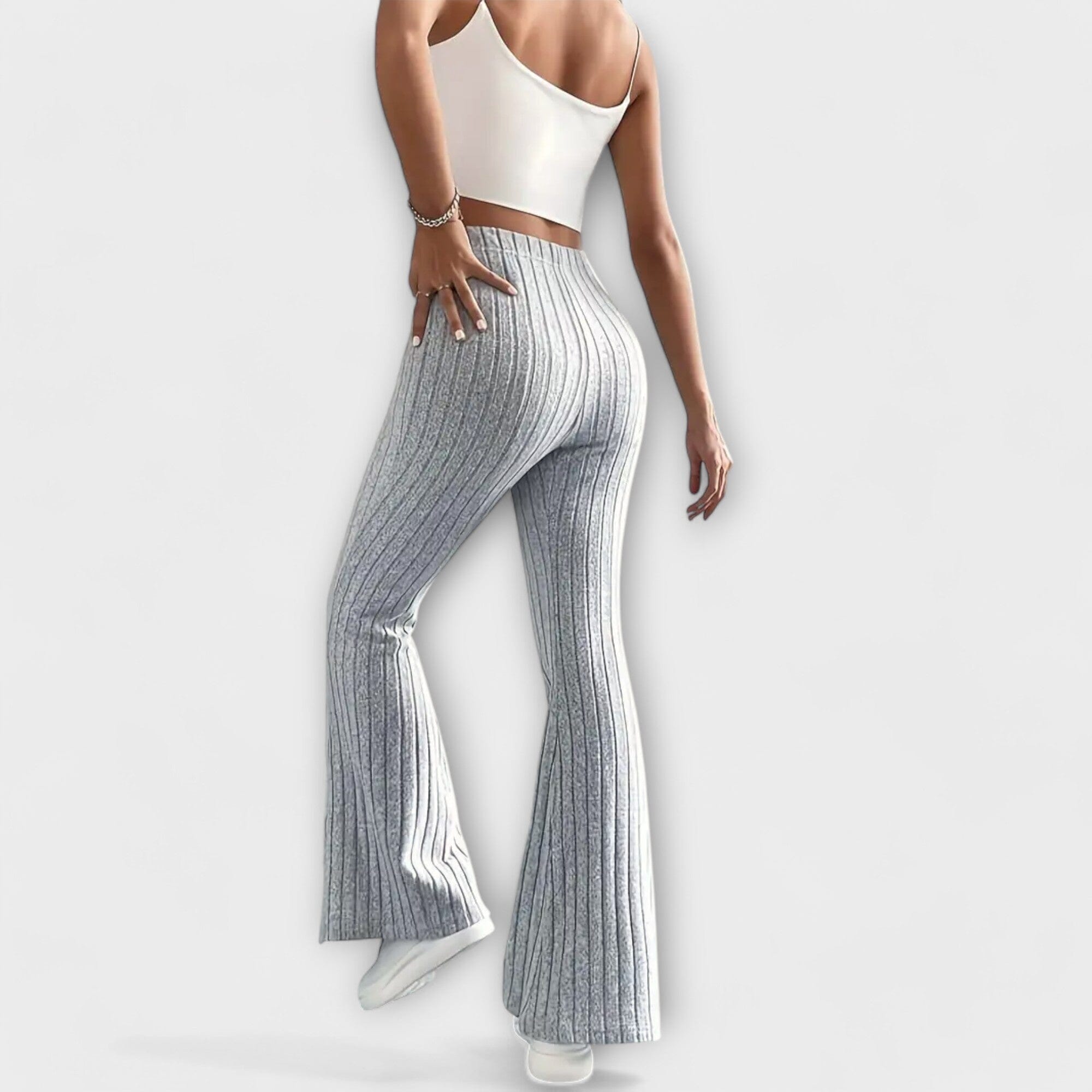 Jennifer Luxusní Zvonové Kalhoty Jarní Kolekce Elegantní