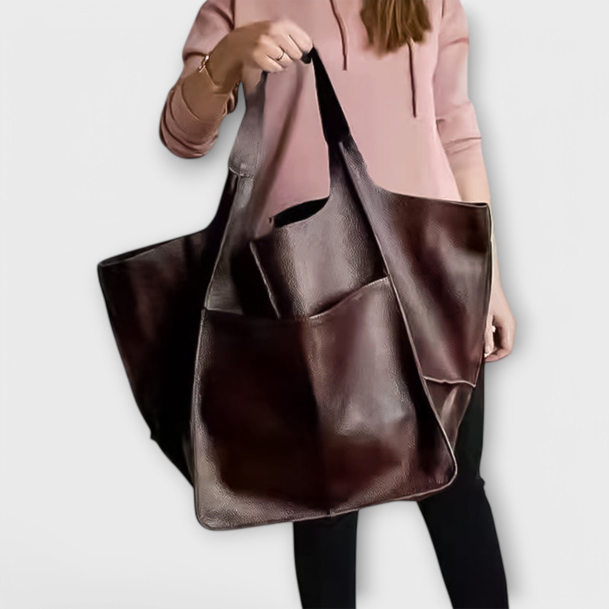 Lora Víkendová Taška Oversize PU Kůže Exkluzivní Kousek