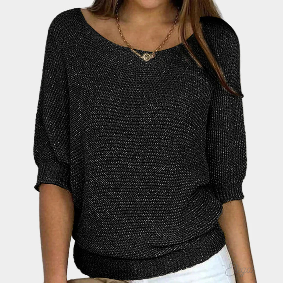 Elegantní Pletený Svetr Luxusní Exkluzivní Kolekce